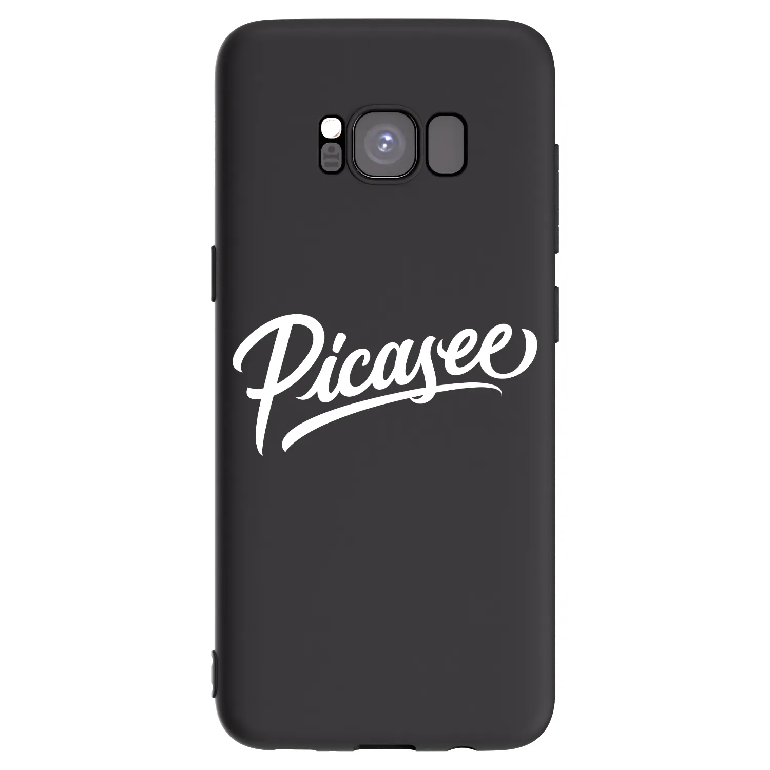 Picasee Μαύρη θήκη σιλικόνης για Samsung Galaxy S8 G950F - Picasee - old logo - white