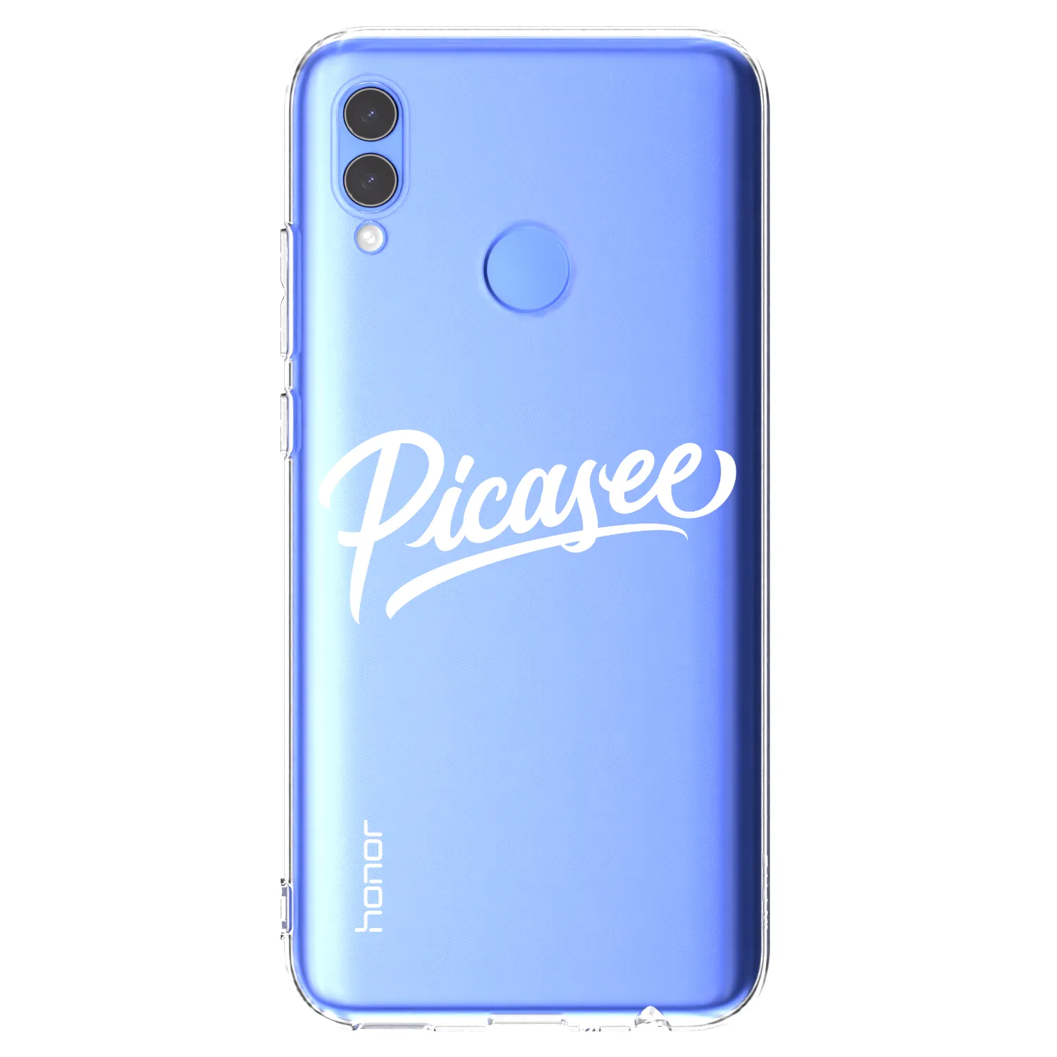 Picasee διαφανής θήκη σιλικόνης Honor 10 Lite - Picasee - old logo - white