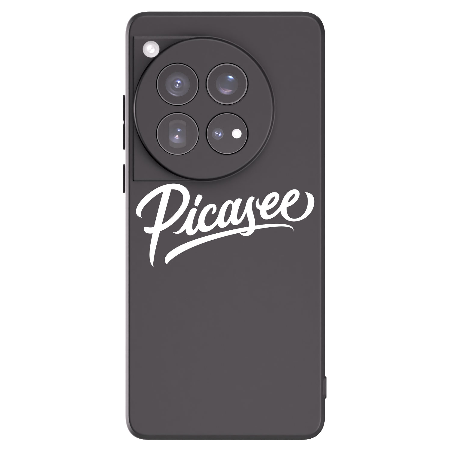 Picasee Μαύρη θήκη σιλικόνης για OnePlus 12 5G - Picasee - old logo - white