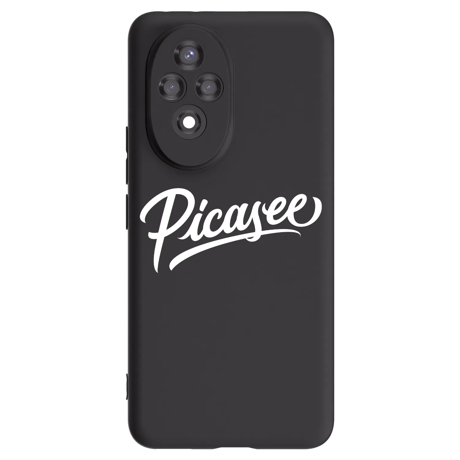 Picasee Μαύρη θήκη σιλικόνης για Honor 200 Pro 5G - Picasee - old logo - white