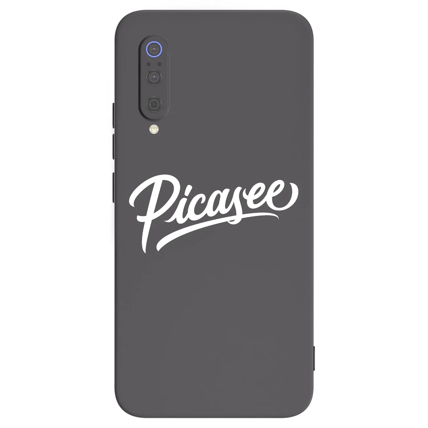Picasee Μαύρη θήκη σιλικόνης για Xiaomi Mi 9 - Picasee - old logo - white