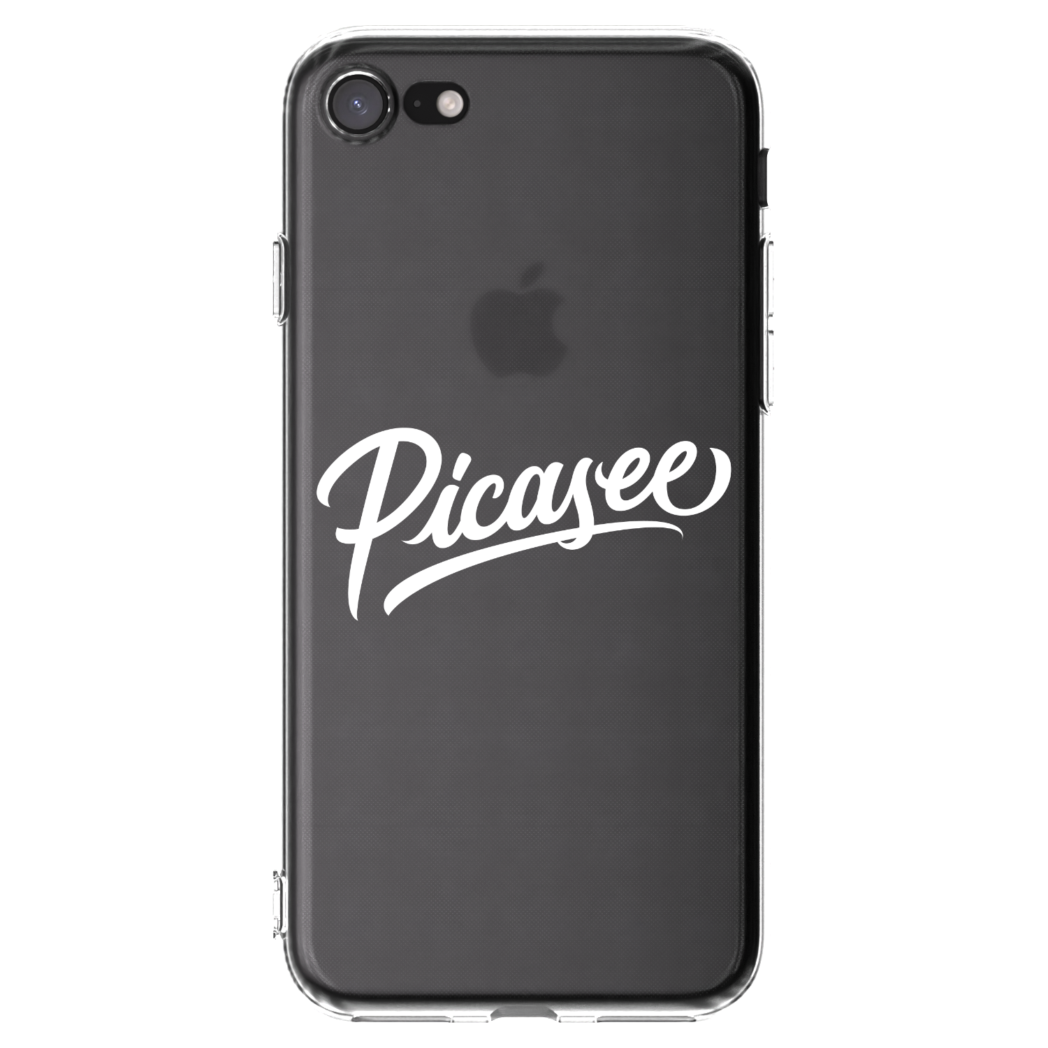Picasee διαφανής θήκη σιλικόνης Apple iPhone 7 - Picasee - old logo - white