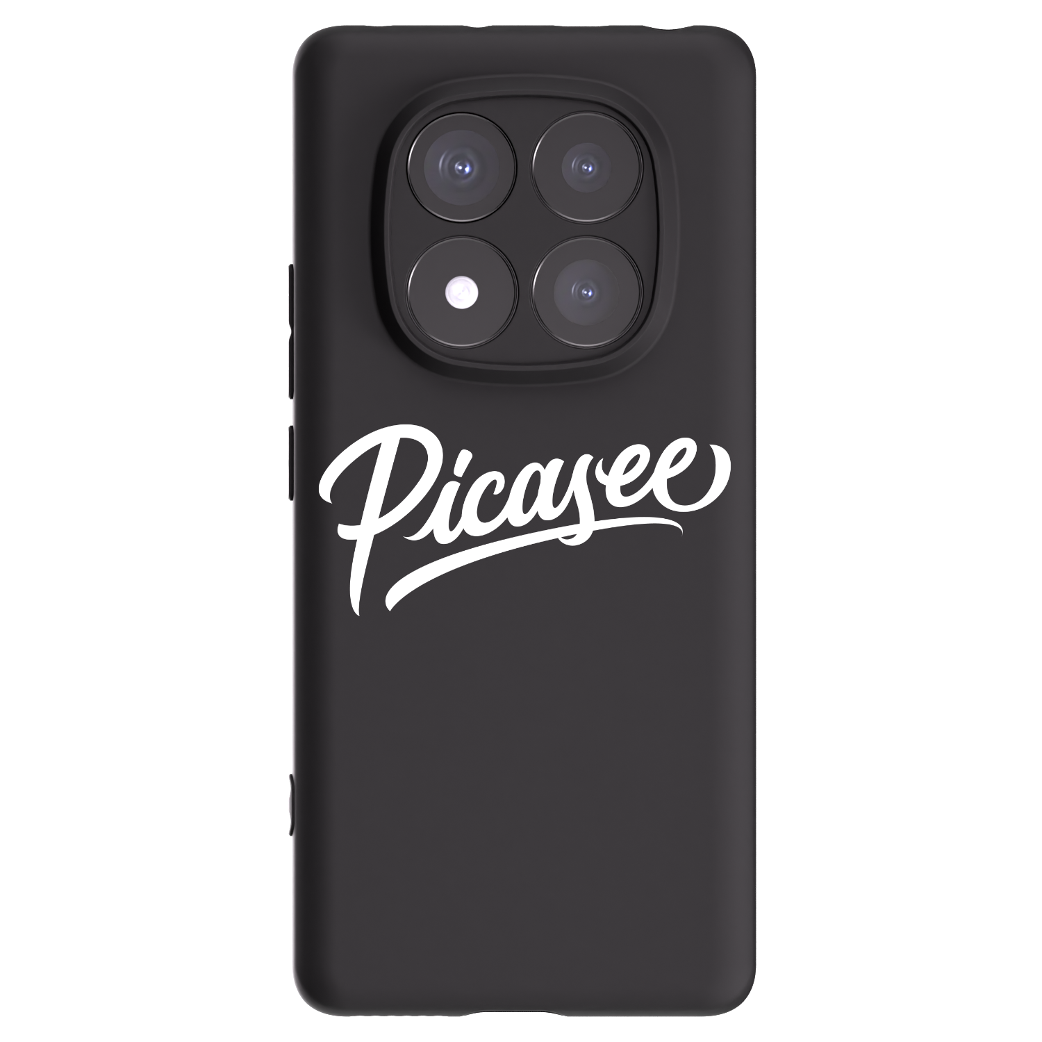 Picasee Μαύρη θήκη σιλικόνης για Xiaomi Redmi Note 14 Pro+ 5G - Picasee - old logo - white