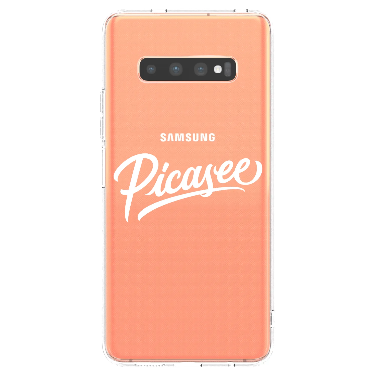 Picasee διαφανής θήκη σιλικόνης Samsung Galaxy S10 Plus G975 - Picasee - old logo - white