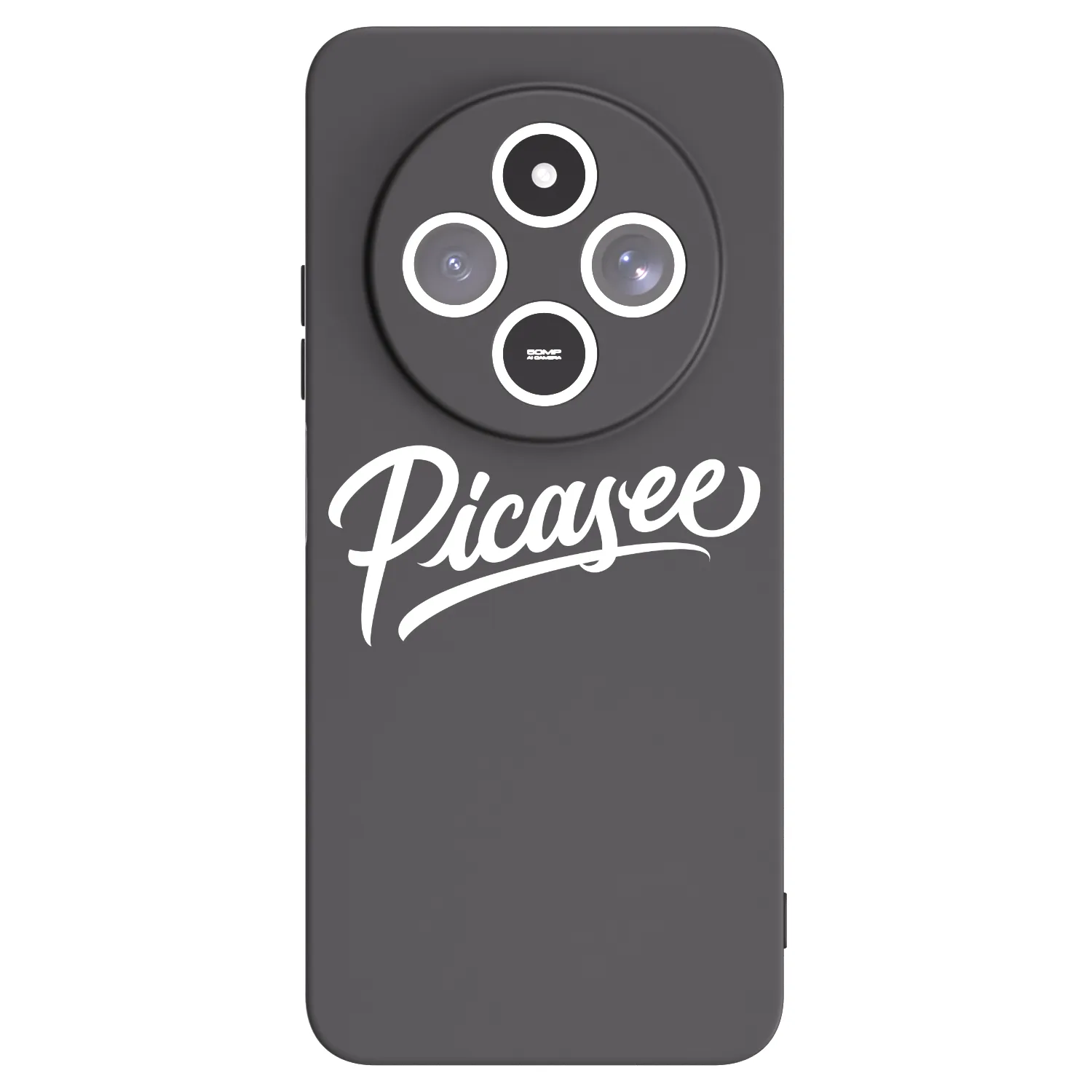 Picasee Μαύρη θήκη σιλικόνης για Xiaomi Redmi 14C - Picasee - old logo - white