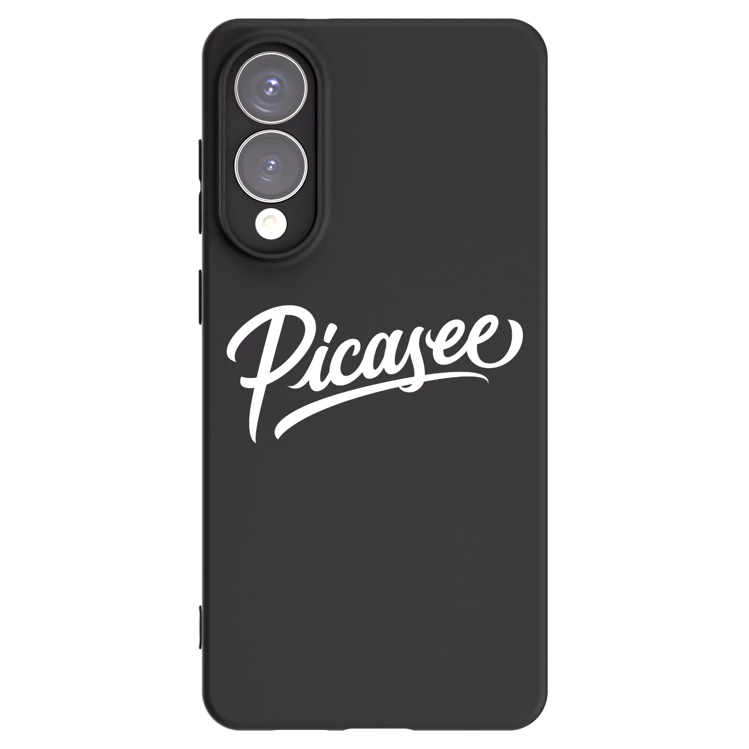 Picasee Μαύρη θήκη σιλικόνης για Samsung Galaxy S25 Edge 5G - Picasee - old logo - white