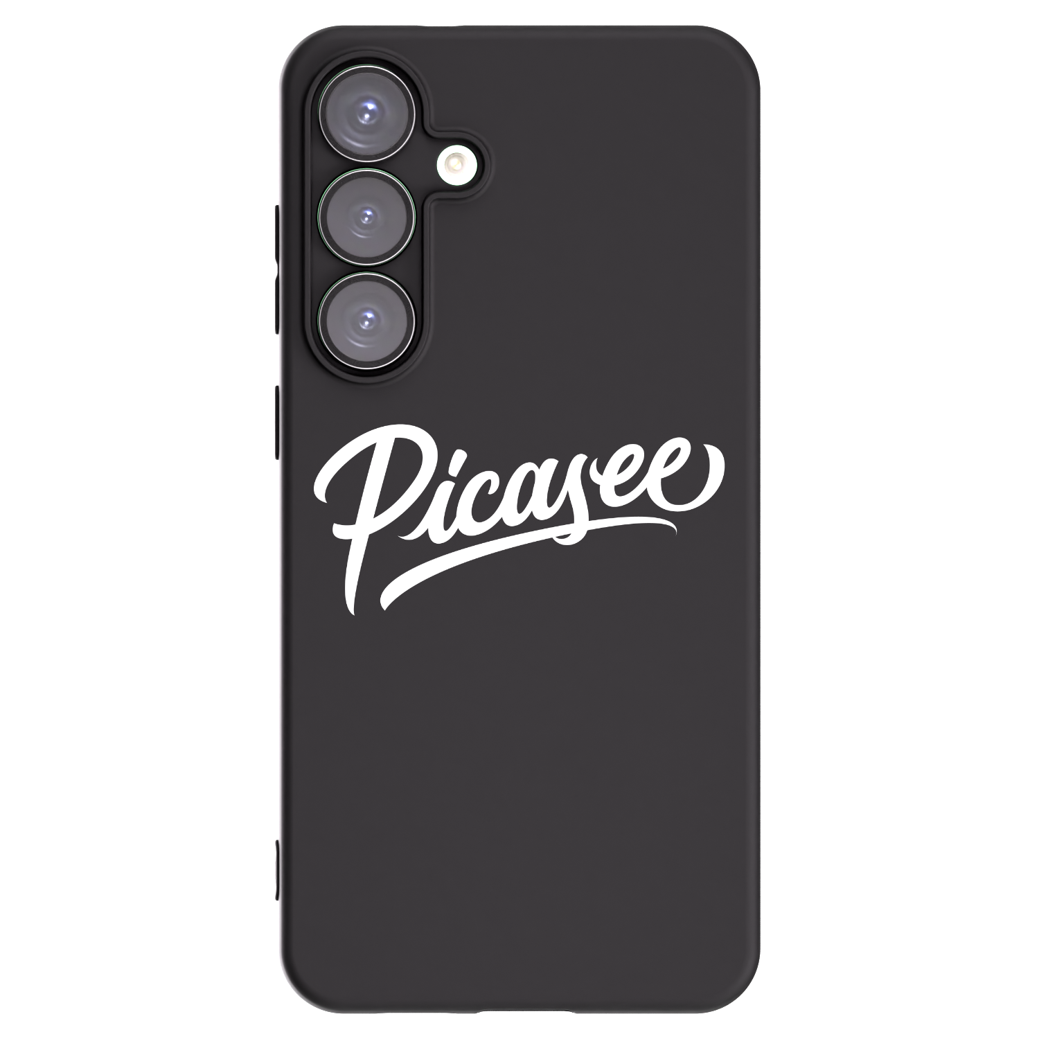 Picasee Μαύρη θήκη σιλικόνης για Samsung Galaxy S25+ 5G - Picasee - old logo - white