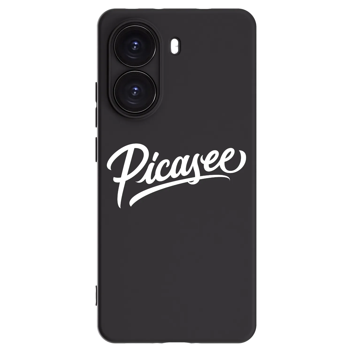 Picasee Μαύρη θήκη σιλικόνης για Xiaomi Poco X7 Pro 5G - Picasee - old logo - white