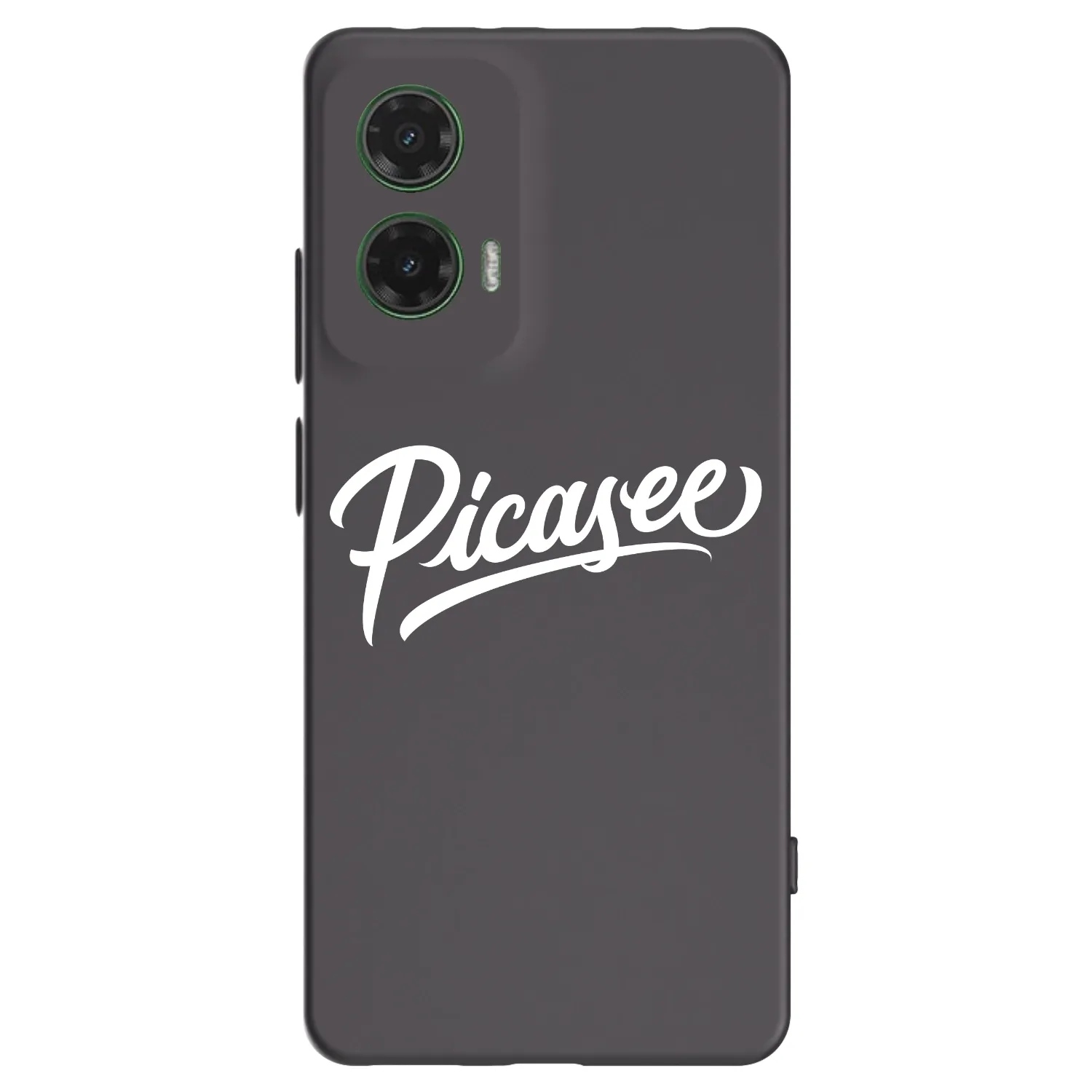 Picasee Μαύρη θήκη σιλικόνης για Motorola Moto G35 5G - Picasee - old logo - white