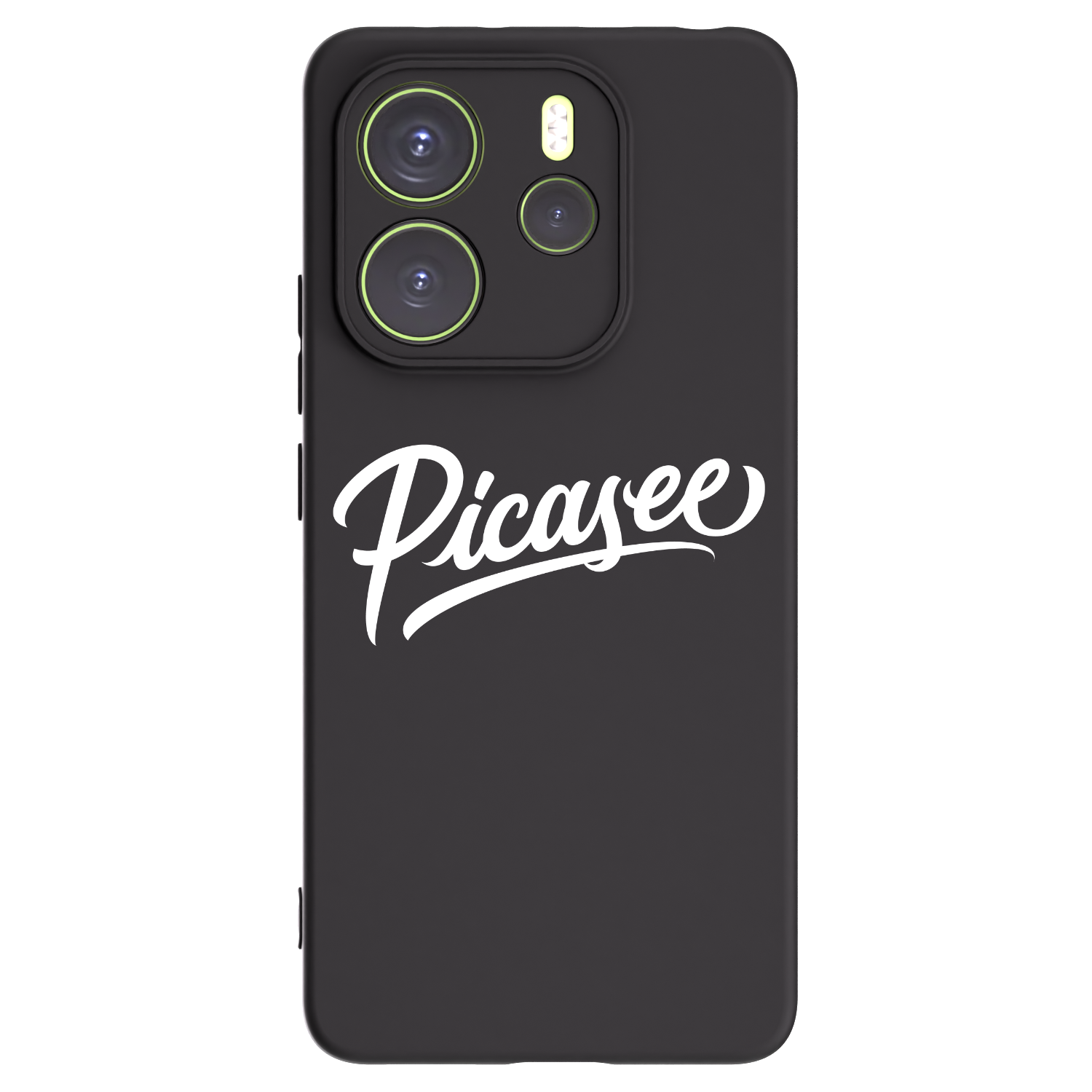 Picasee Μαύρη θήκη σιλικόνης για Xiaomi Redmi Note 14 4G - Picasee - old logo - white