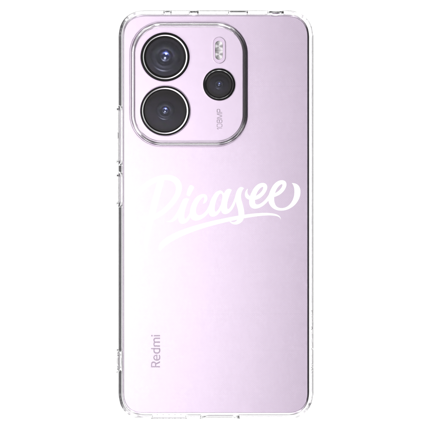 Picasee διαφανής θήκη σιλικόνης Xiaomi Redmi Note 14 4G - Picasee - old logo - white