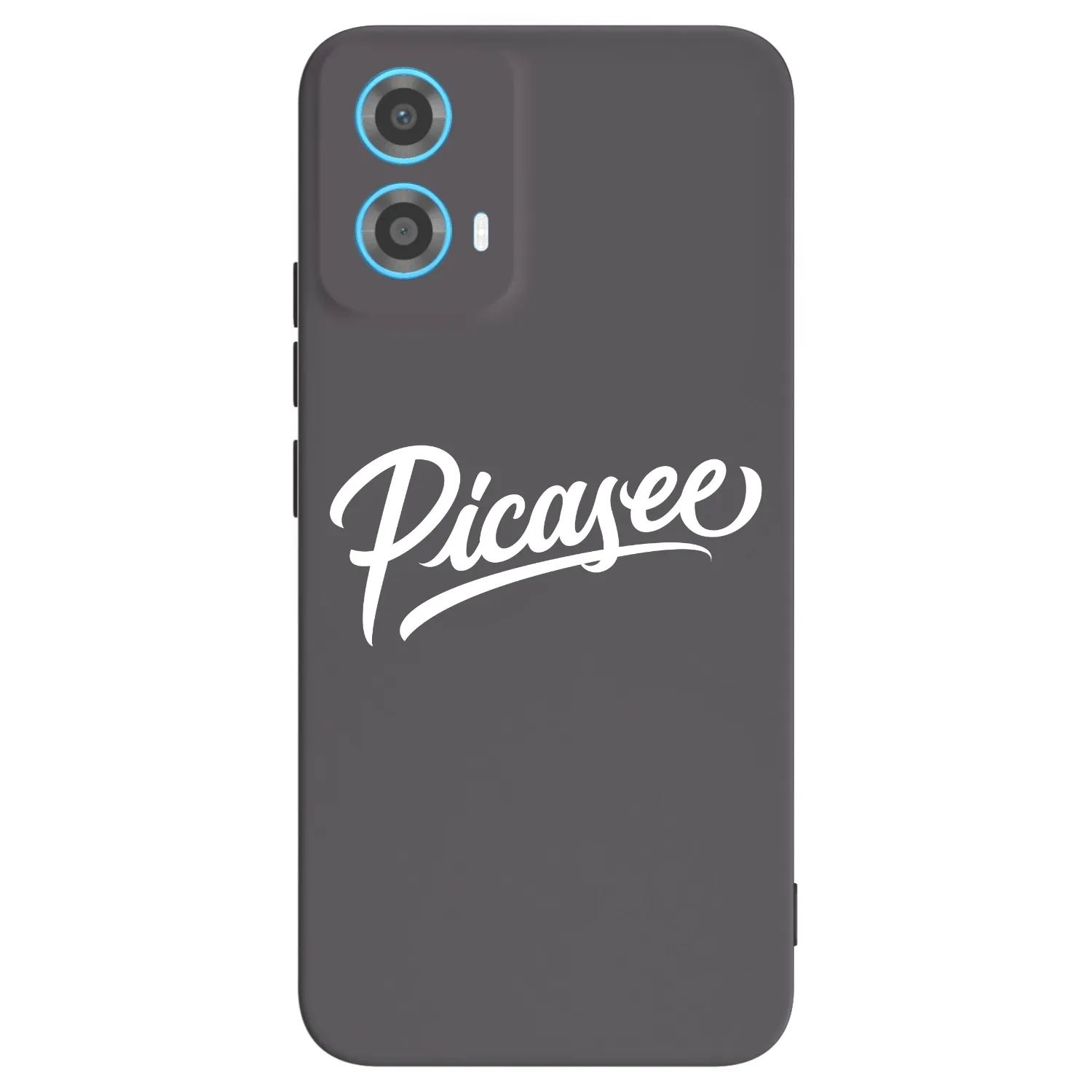 Picasee Μαύρη θήκη σιλικόνης για Motorola Moto G34 5G - Picasee - old logo - white
