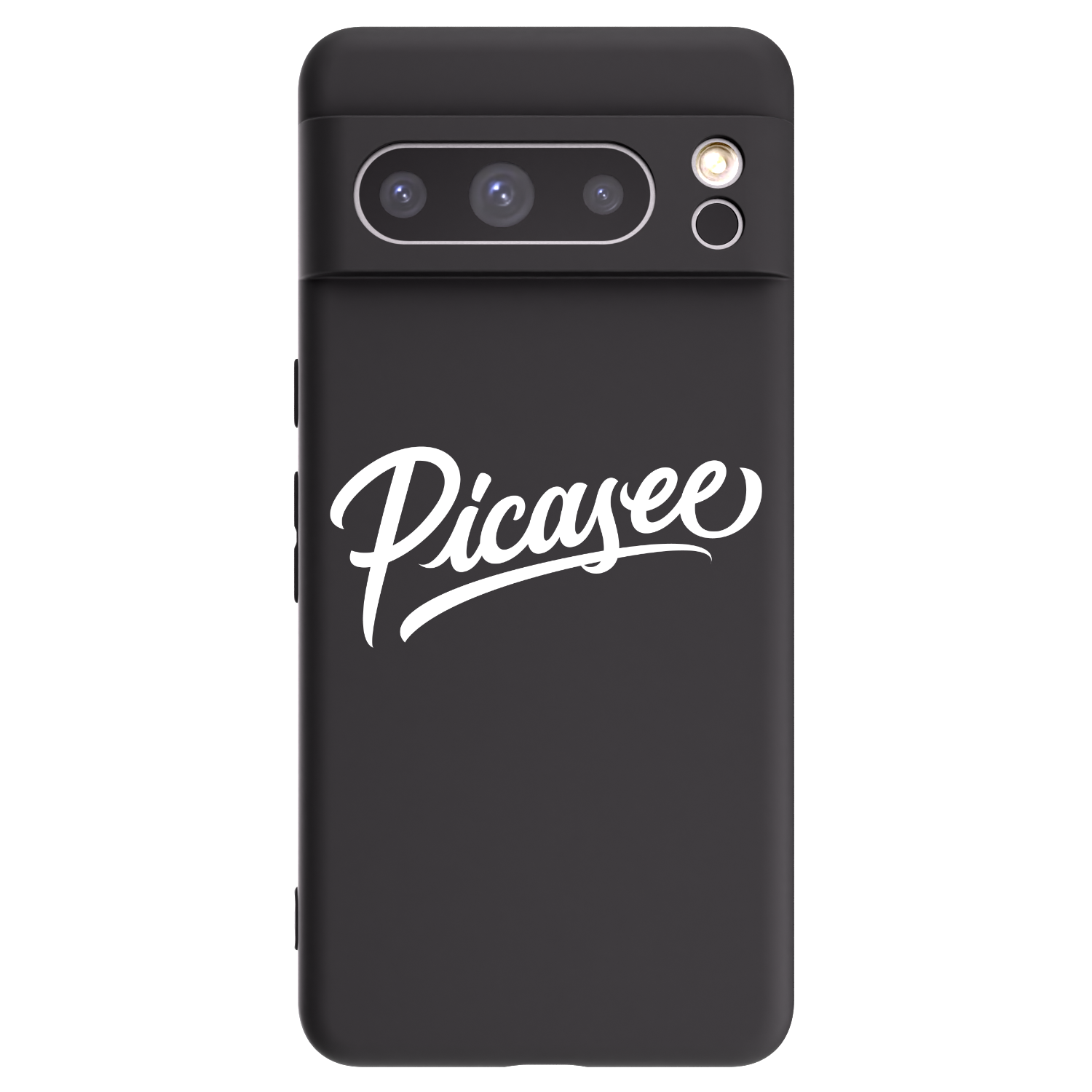 Picasee Μαύρη θήκη σιλικόνης για Google Pixel 8 Pro - Picasee - old logo - white