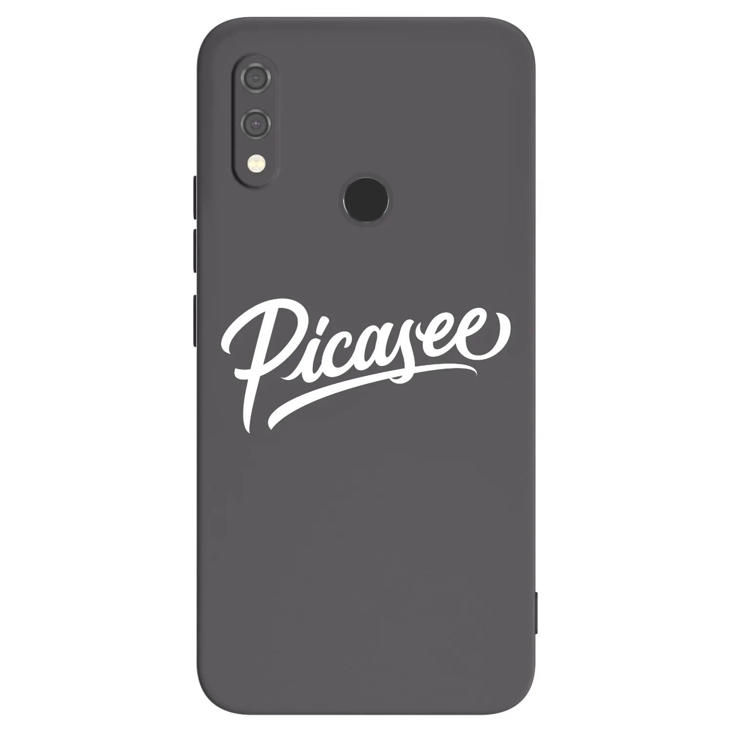 Picasee Μαύρη θήκη σιλικόνης για Xiaomi Redmi Note 7 - Picasee - old logo - white