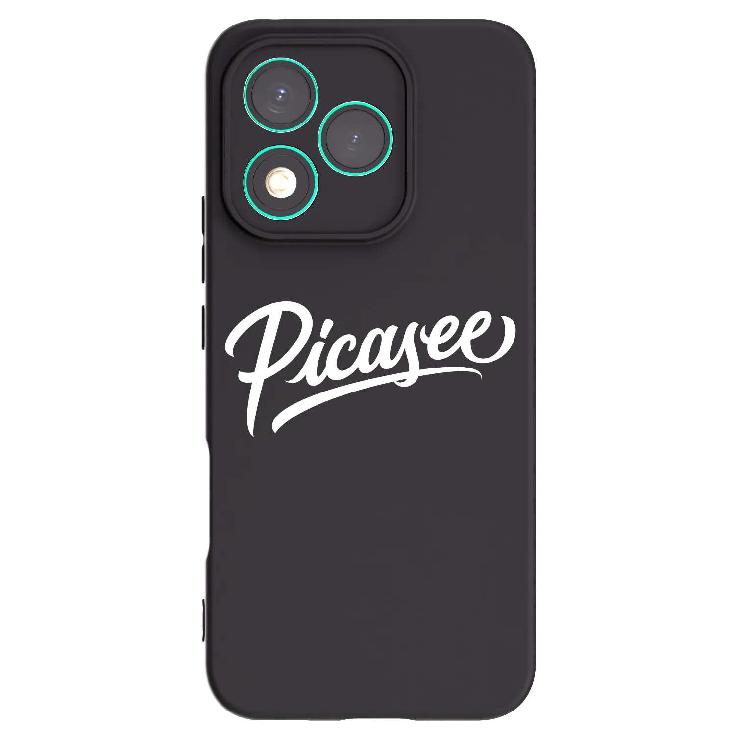 Picasee Μαύρη θήκη σιλικόνης για Honor 400 Lite 5G - Picasee - old logo - white
