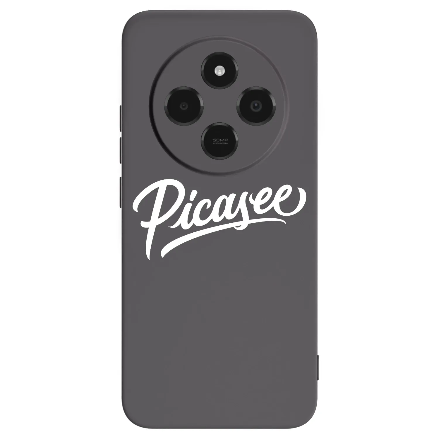 Picasee Μαύρη θήκη σιλικόνης για Xiaomi Poco C75 - Picasee - old logo - white