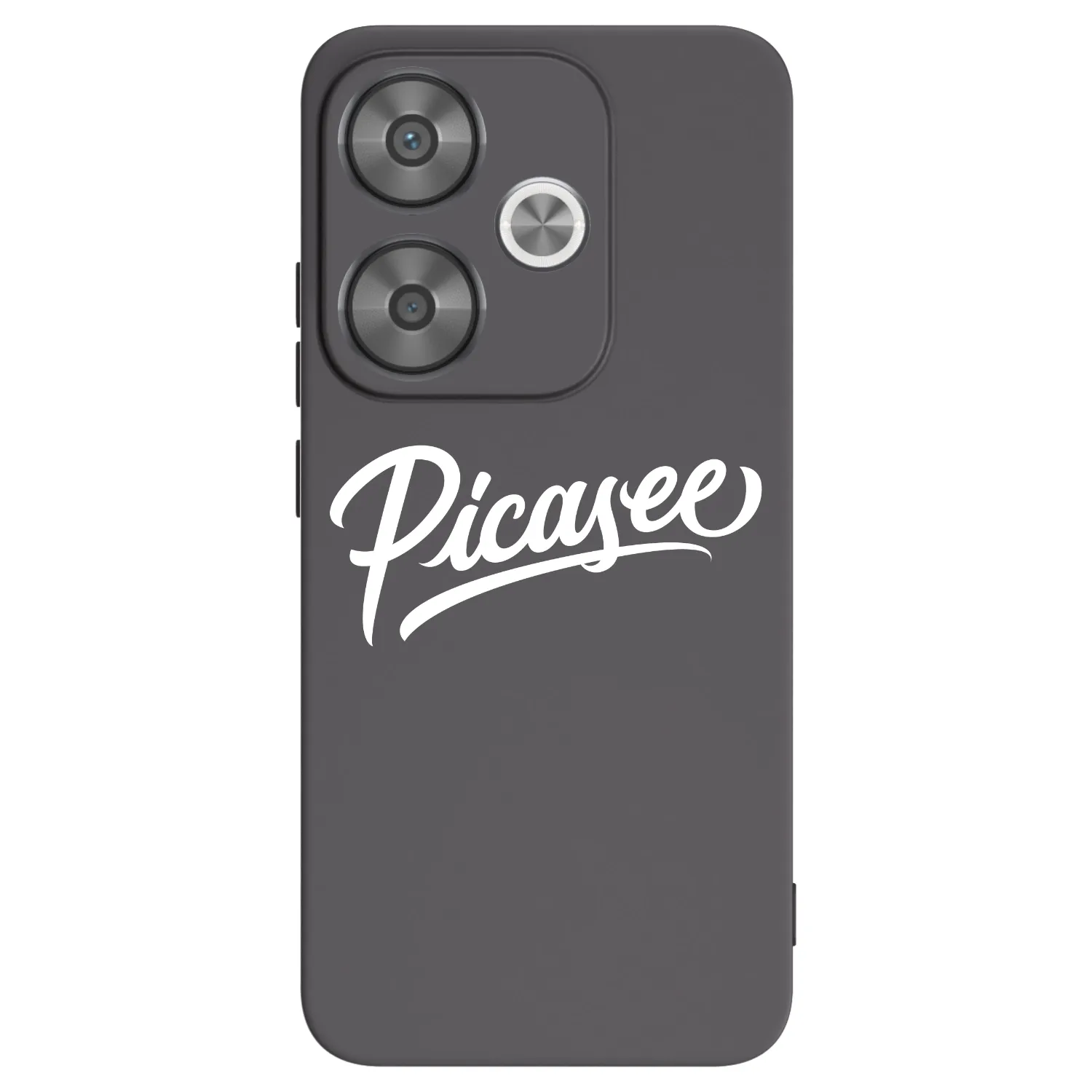 Picasee Μαύρη θήκη σιλικόνης για Xiaomi Poco F6 - Picasee - old logo - white