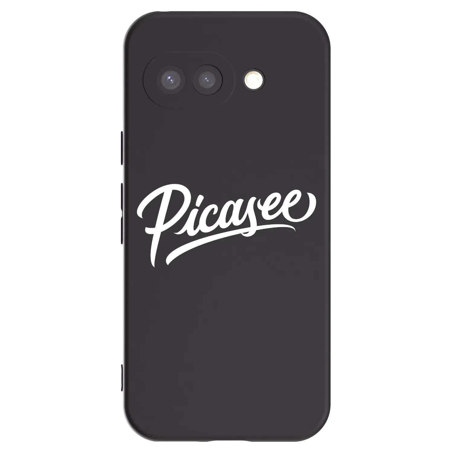 Picasee Μαύρη θήκη σιλικόνης για Google Pixel 9a - Picasee - old logo - white