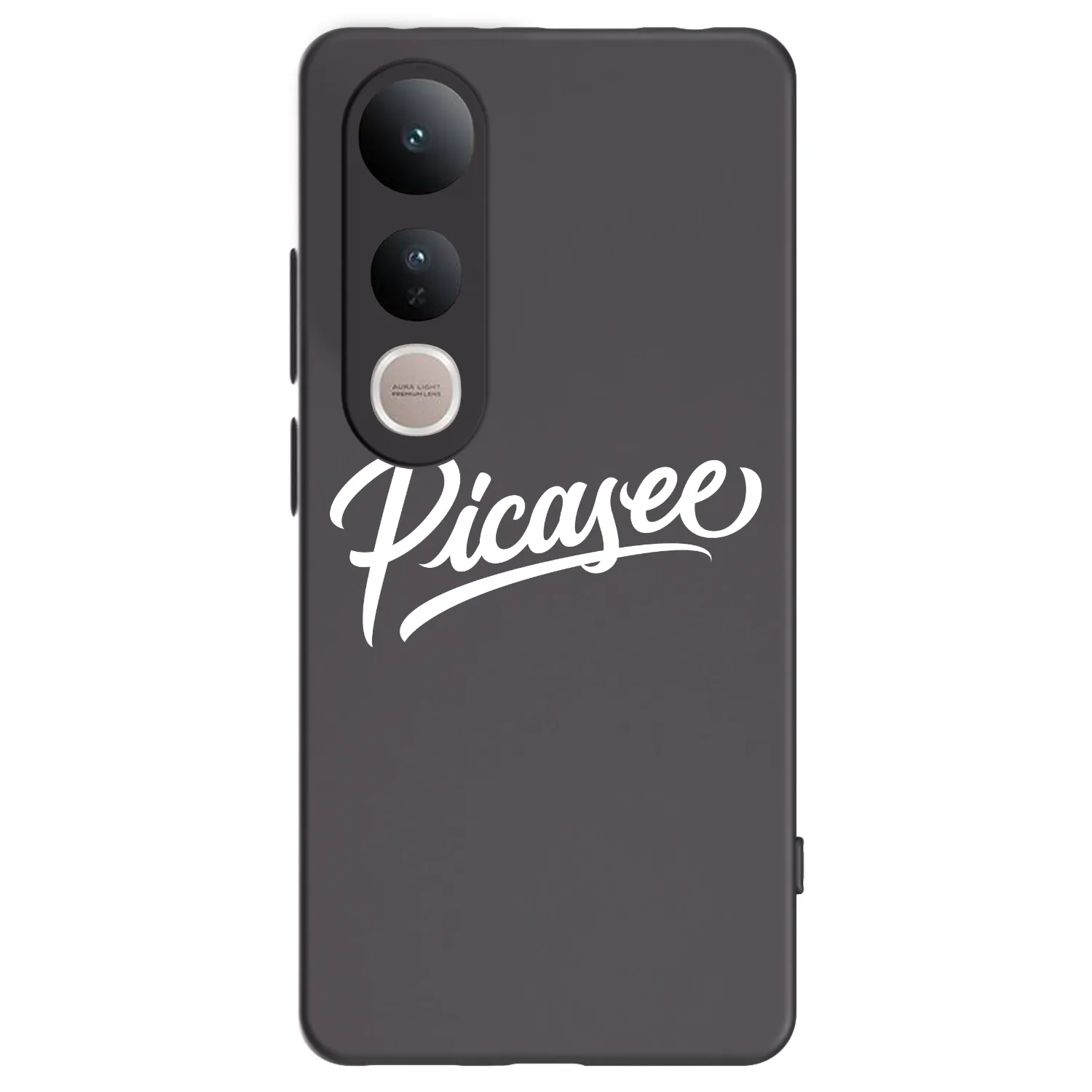 Picasee Μαύρη θήκη σιλικόνης για Vivo V50 Lite 5G - Picasee - old logo - white