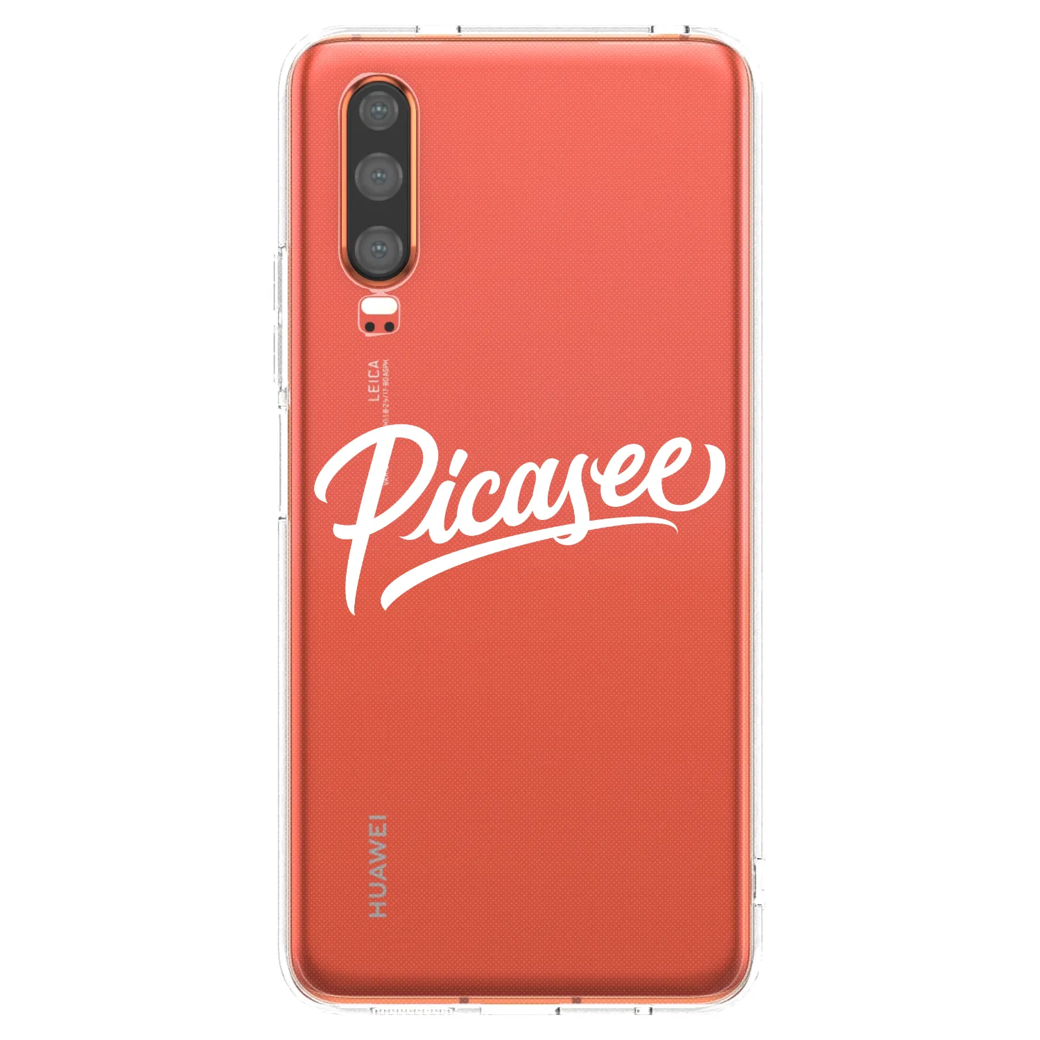 Picasee διαφανής θήκη σιλικόνης Huawei P30 - Picasee - old logo - white