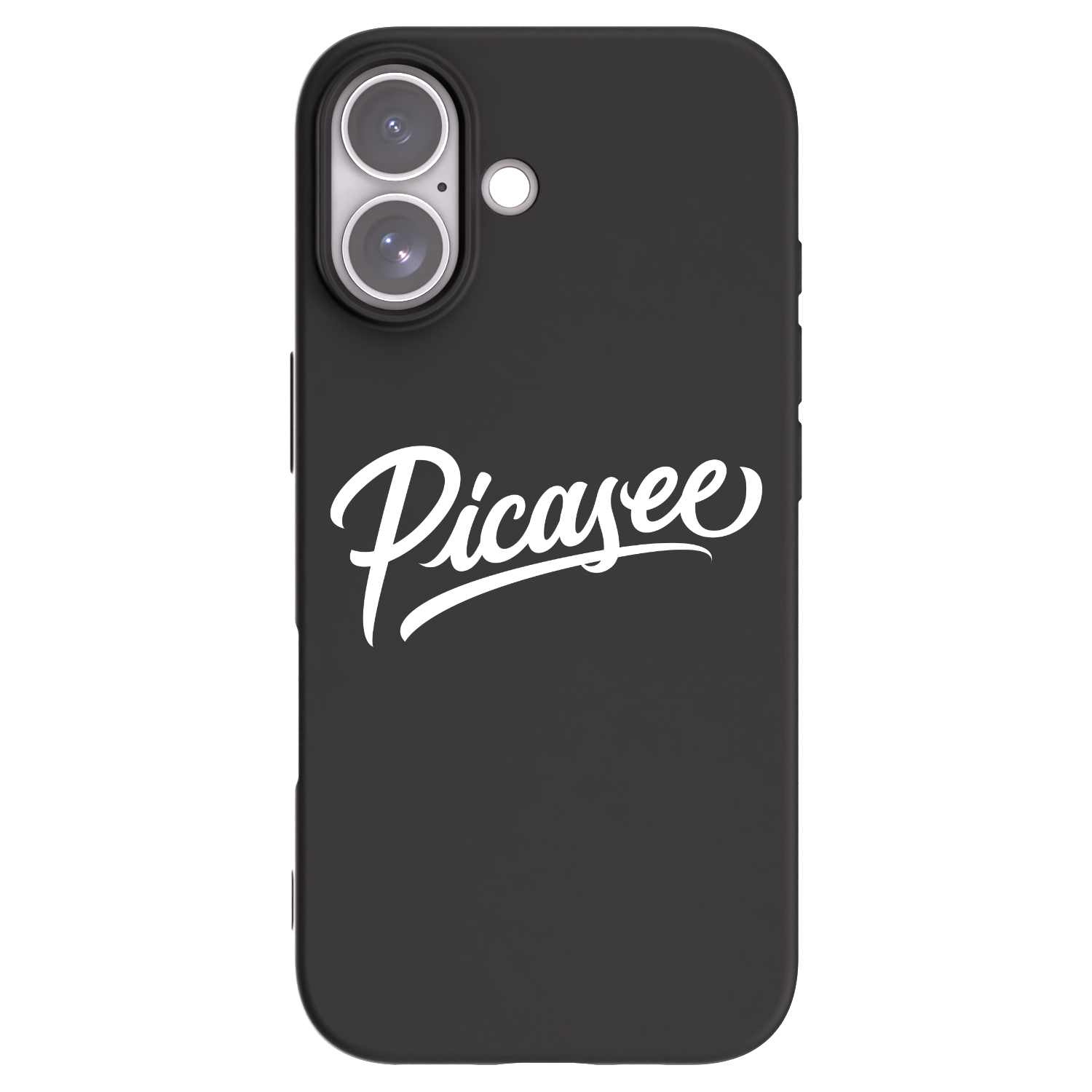 Picasee Μαύρη θήκη σιλικόνης για Apple iPhone 17 - Picasee - old logo - white