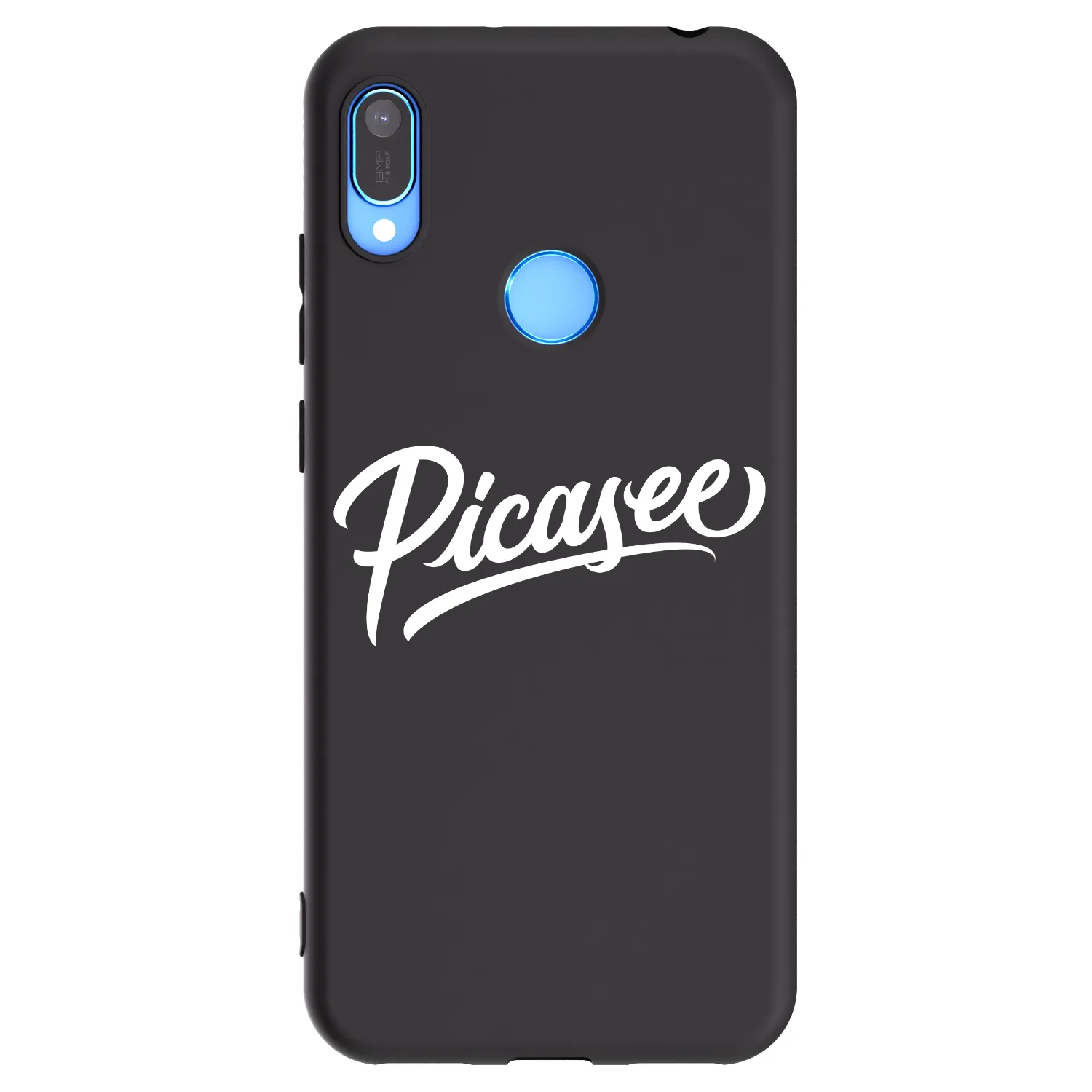 Picasee Μαύρη θήκη σιλικόνης για Huawei Y6 2019 - Picasee - old logo - white
