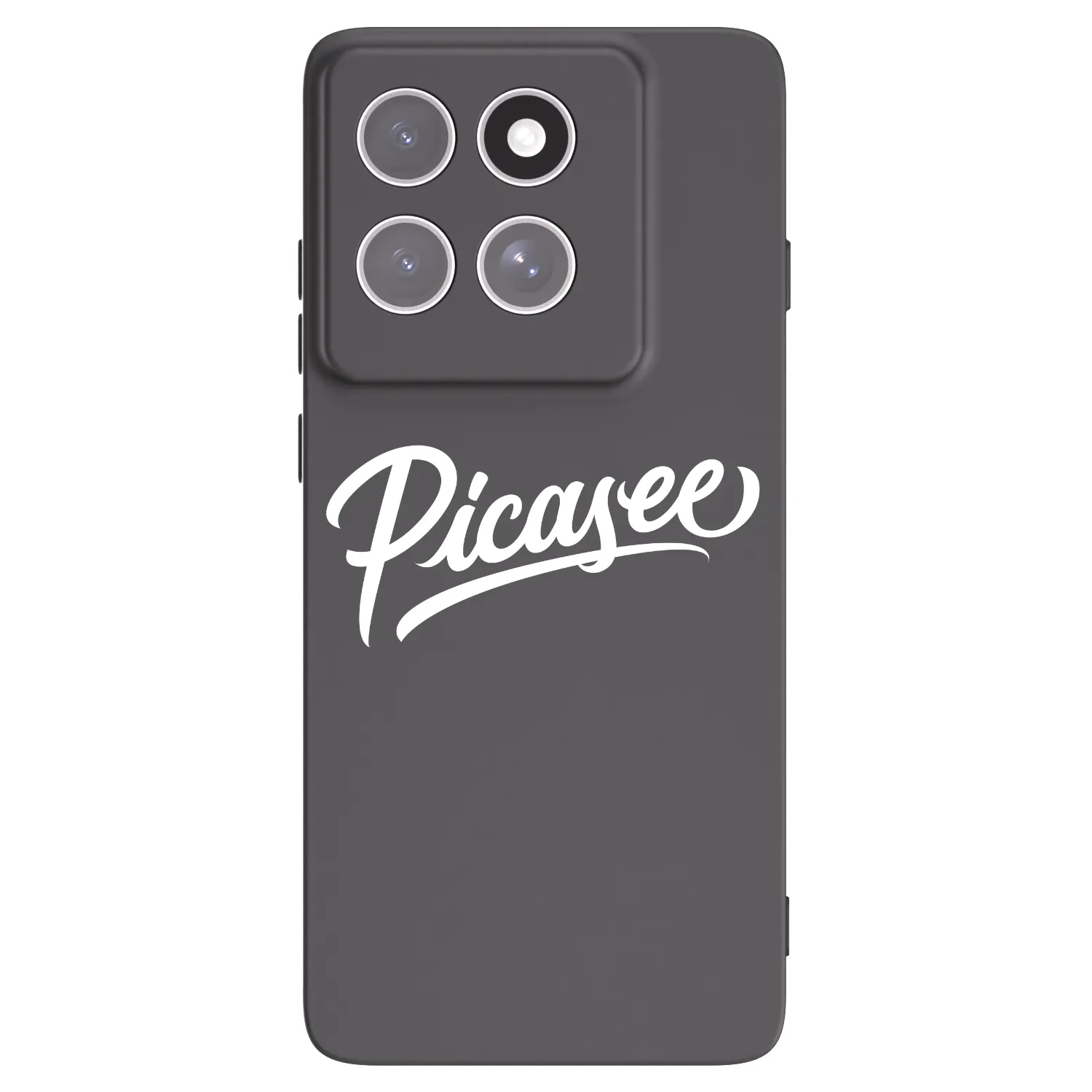 Picasee Μαύρη θήκη σιλικόνης για Motorola Edge 60 Pro - Picasee - old logo - white