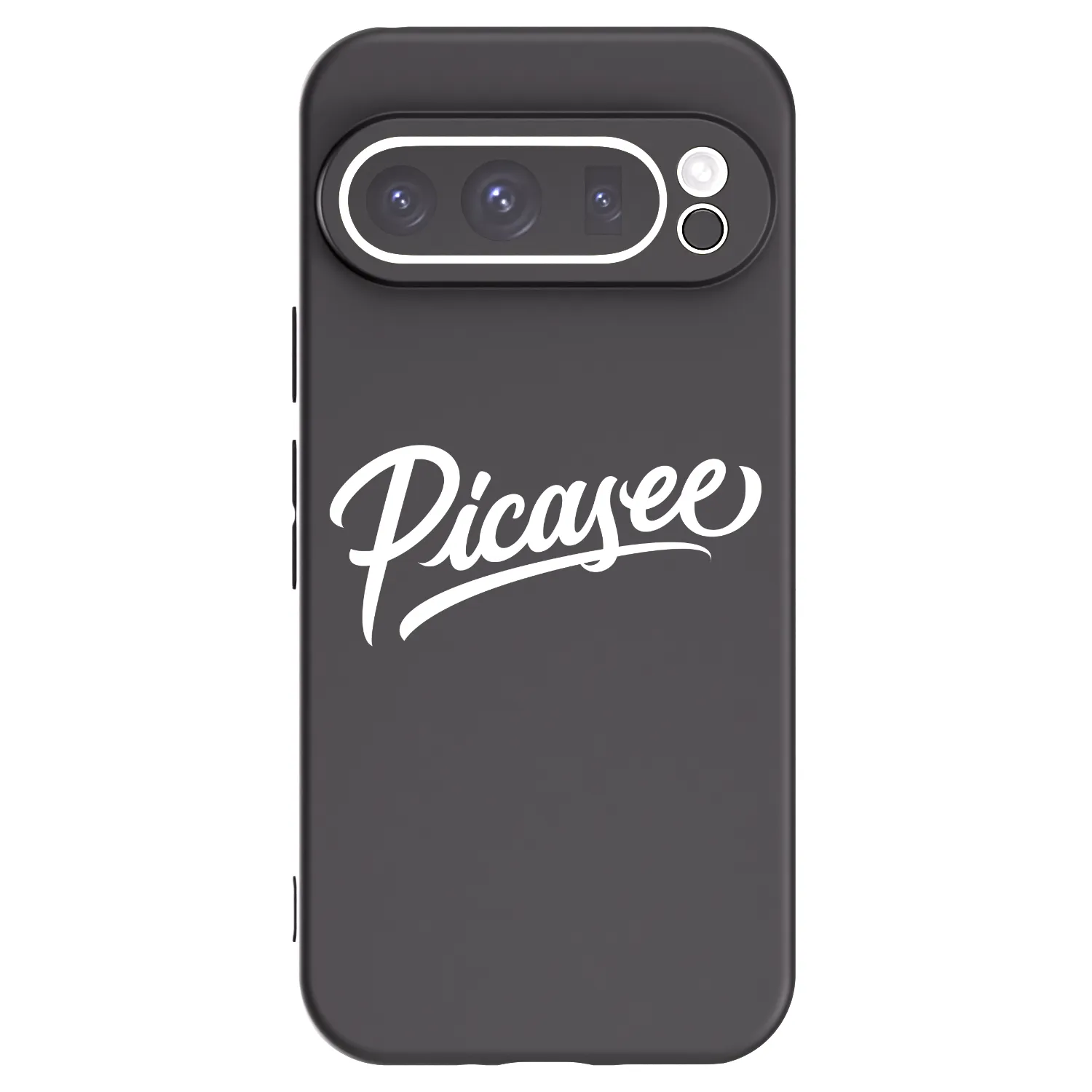 Picasee Μαύρη θήκη σιλικόνης για Google Pixel 9 Pro XL - Picasee - old logo - white