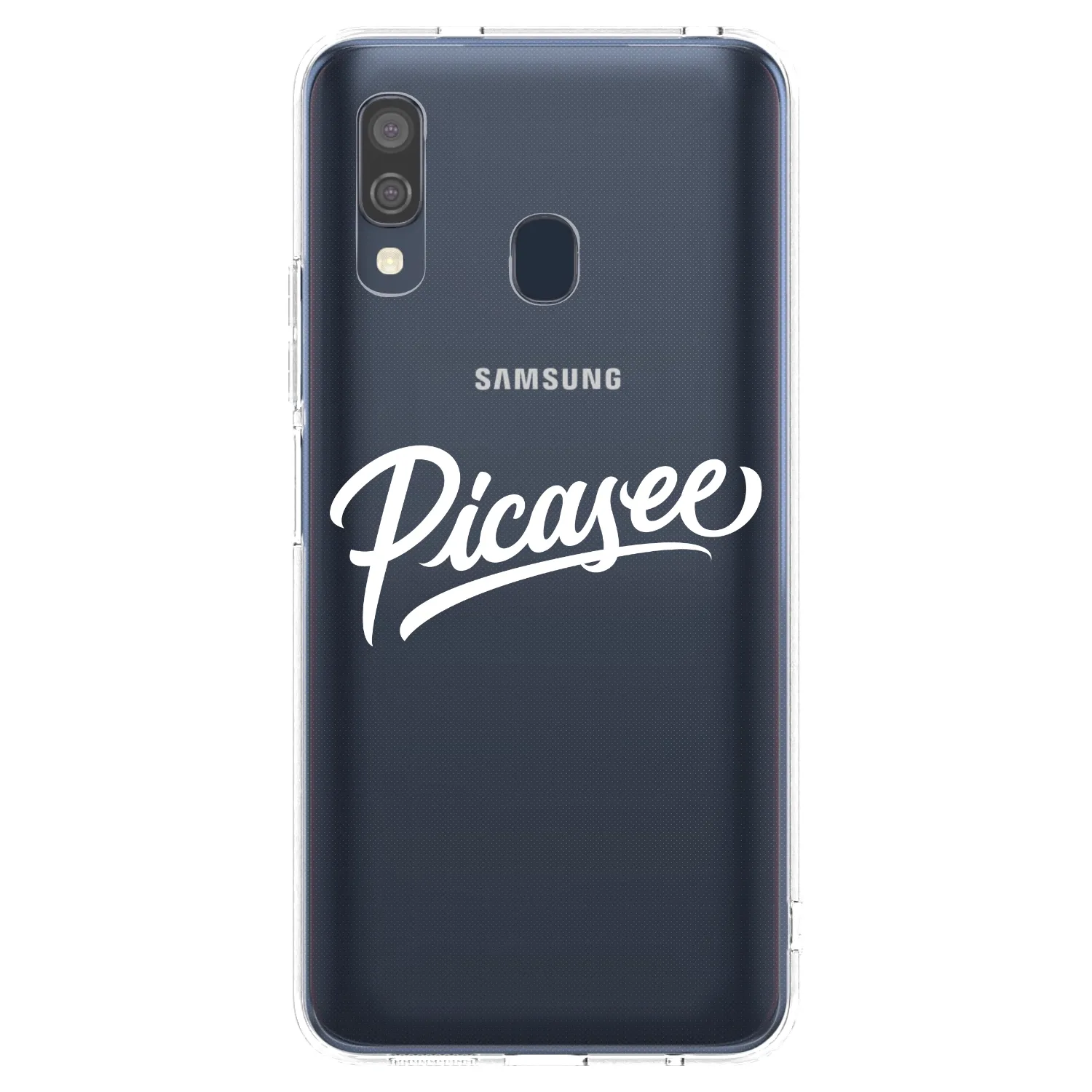 Picasee διαφανής θήκη σιλικόνης Samsung Galaxy A40 A405F - Picasee - old logo - white