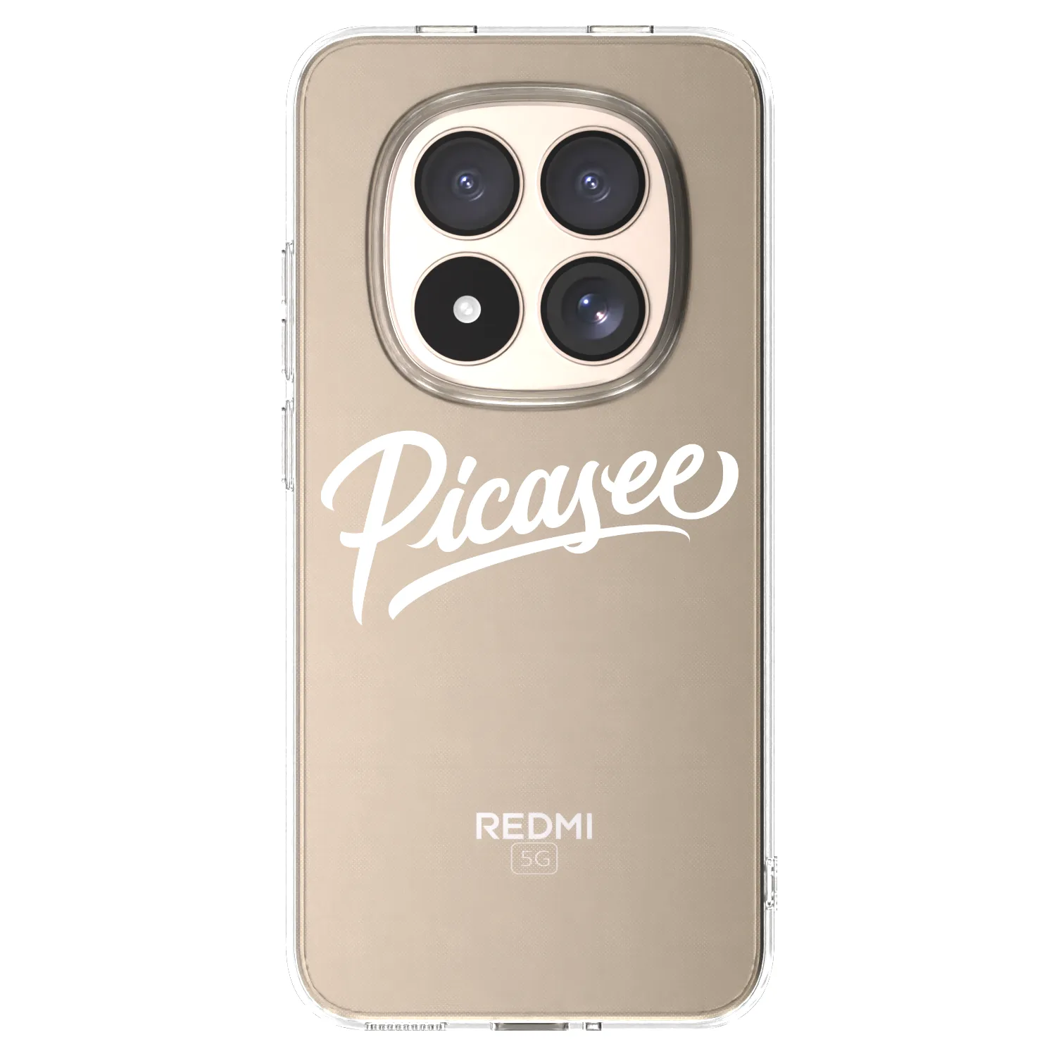 Picasee διαφανής θήκη σιλικόνης Xiaomi Redmi Note 15 Pro 4G - Picasee - old logo - white