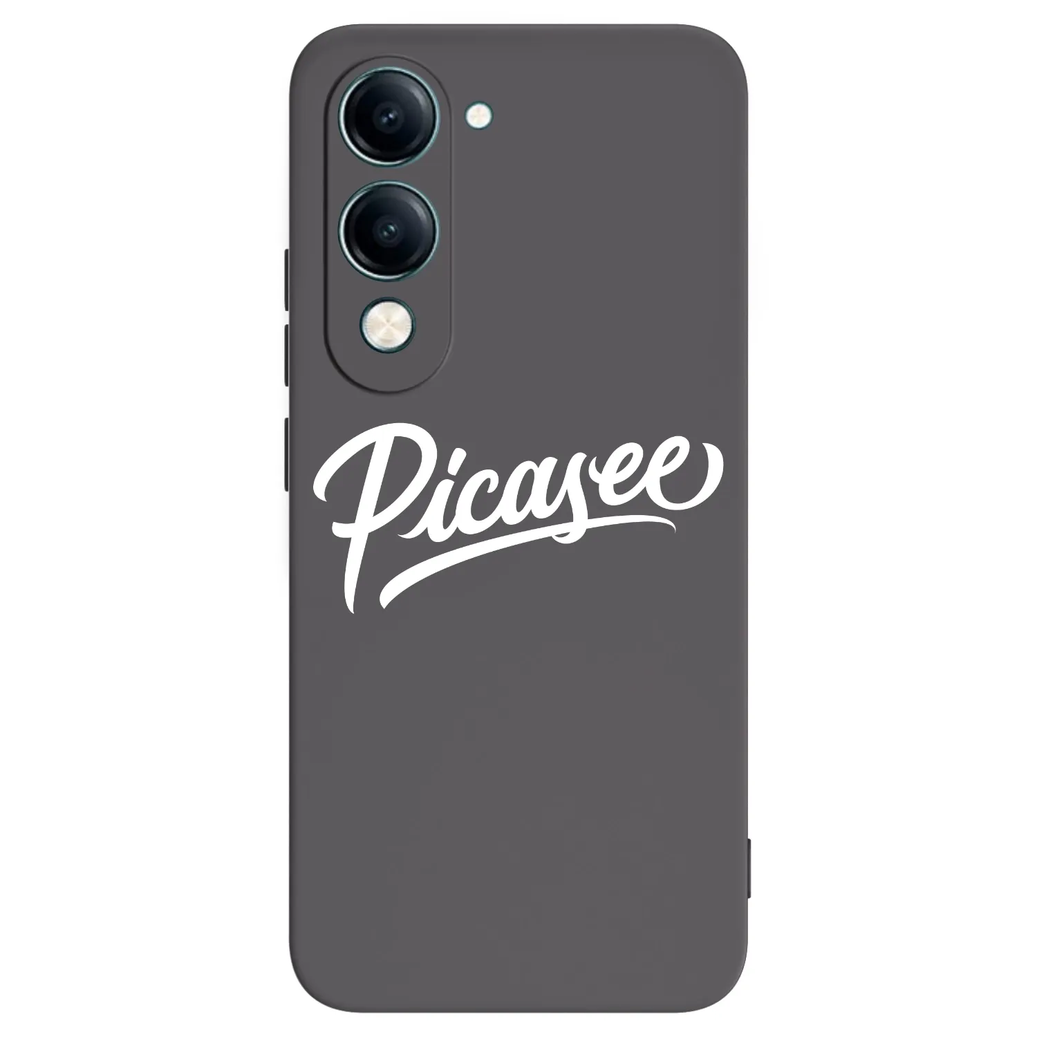 Picasee Μαύρη θήκη σιλικόνης για Vivo Y29s 5G - Picasee - old logo - white