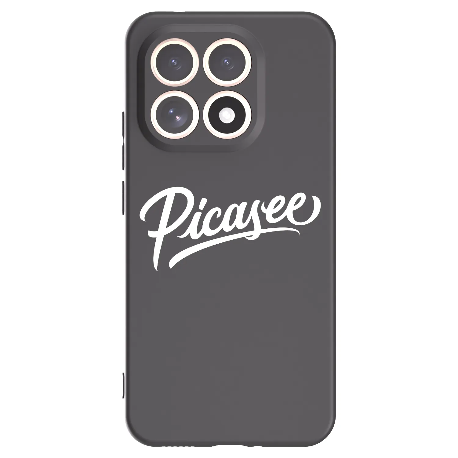 Picasee Μαύρη θήκη σιλικόνης για Xiaomi 15T - Picasee - old logo - white