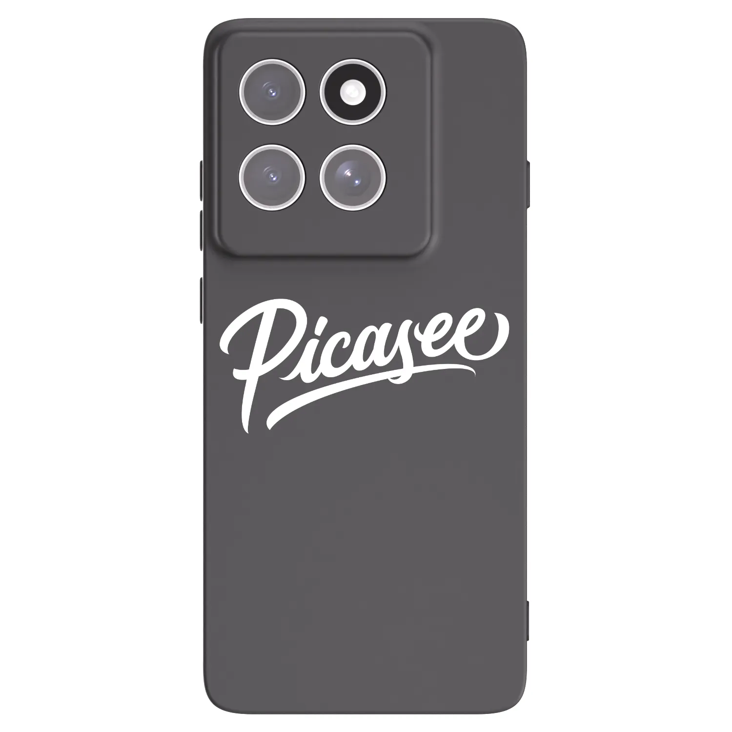 Picasee Μαύρη θήκη σιλικόνης για Motorola Edge 60 Fusion - Picasee - old logo - white