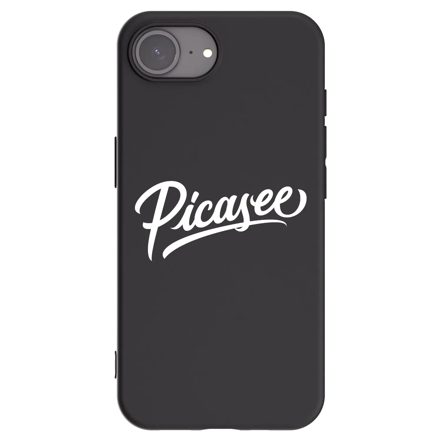 Picasee Μαύρη θήκη σιλικόνης για Apple iPhone 17e - Picasee - old logo - white