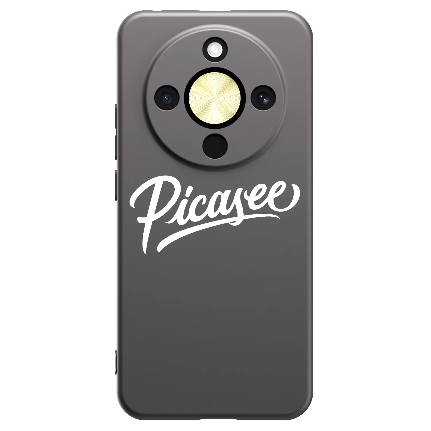 Picasee Μαύρη θήκη σιλικόνης για Honor Magic8 Lite 5G - Picasee - old logo - white