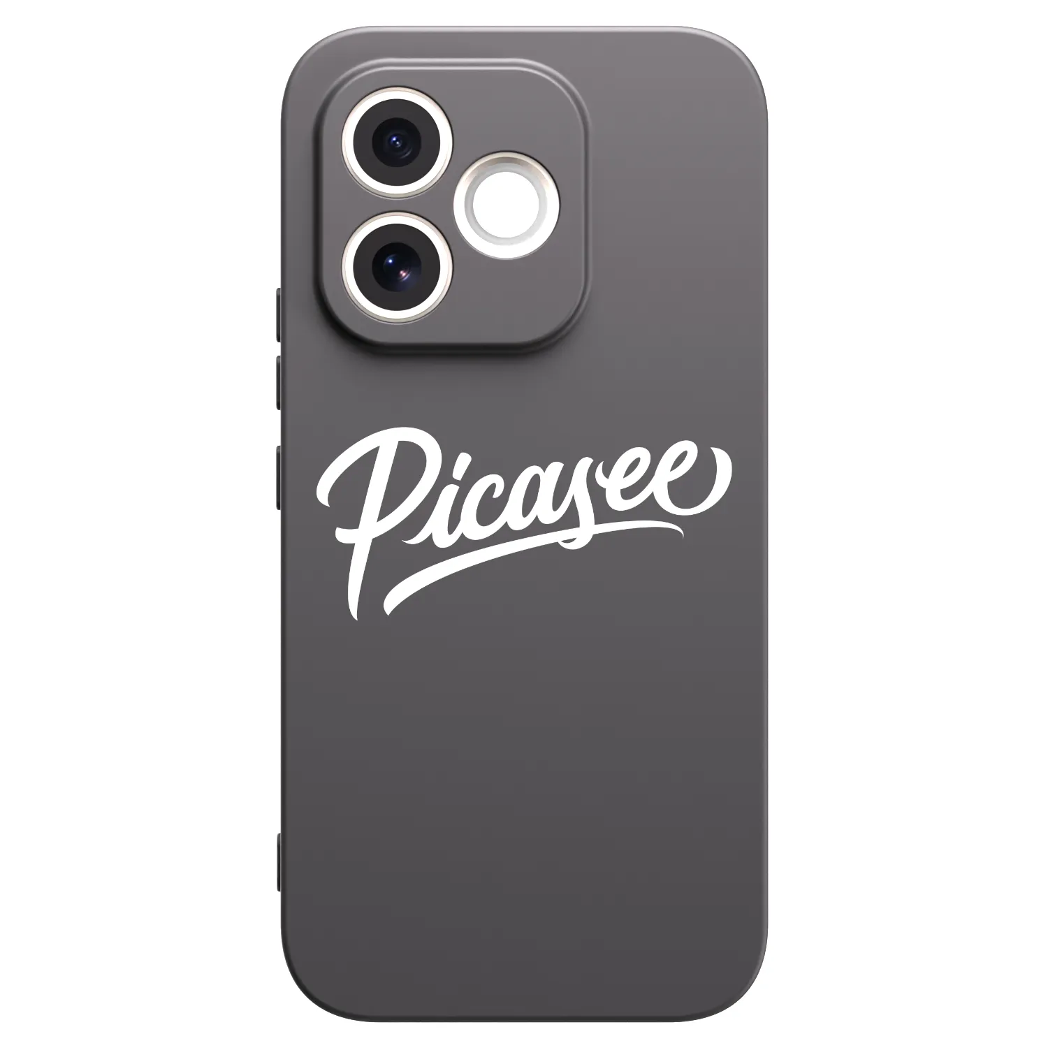 Picasee Μαύρη θήκη σιλικόνης για Honor 600 Lite - Picasee - old logo - white