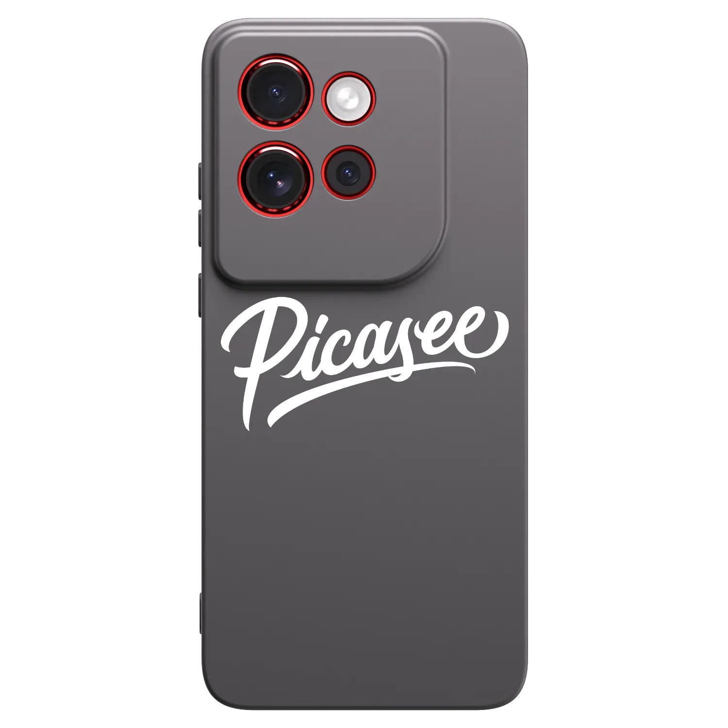Picasee Μαύρη θήκη σιλικόνης για Motorola Edge 60 Neo 5G - Picasee - old logo - white