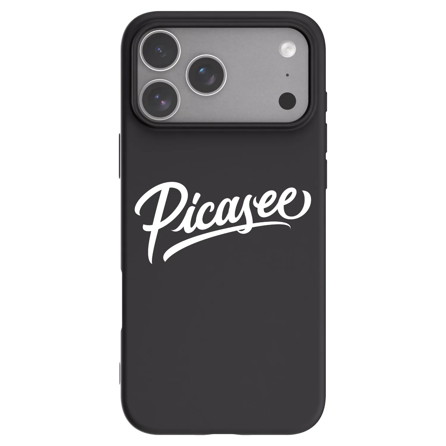 Picasee Μαύρη θήκη σιλικόνης για Apple iPhone 18 Pro Max - Picasee - old logo - white