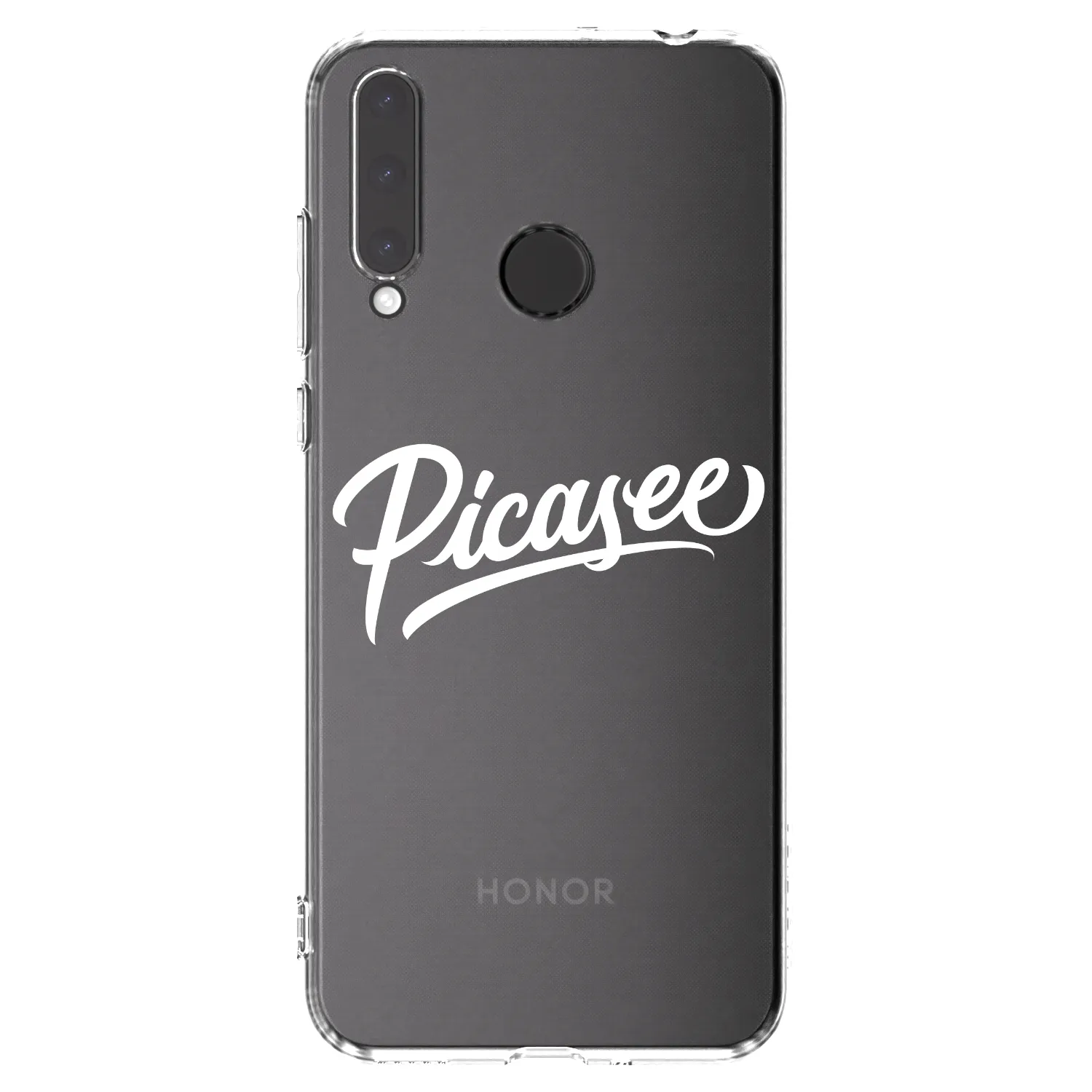 Picasee διαφανής θήκη σιλικόνης Honor 20 Lite - Picasee - old logo - white