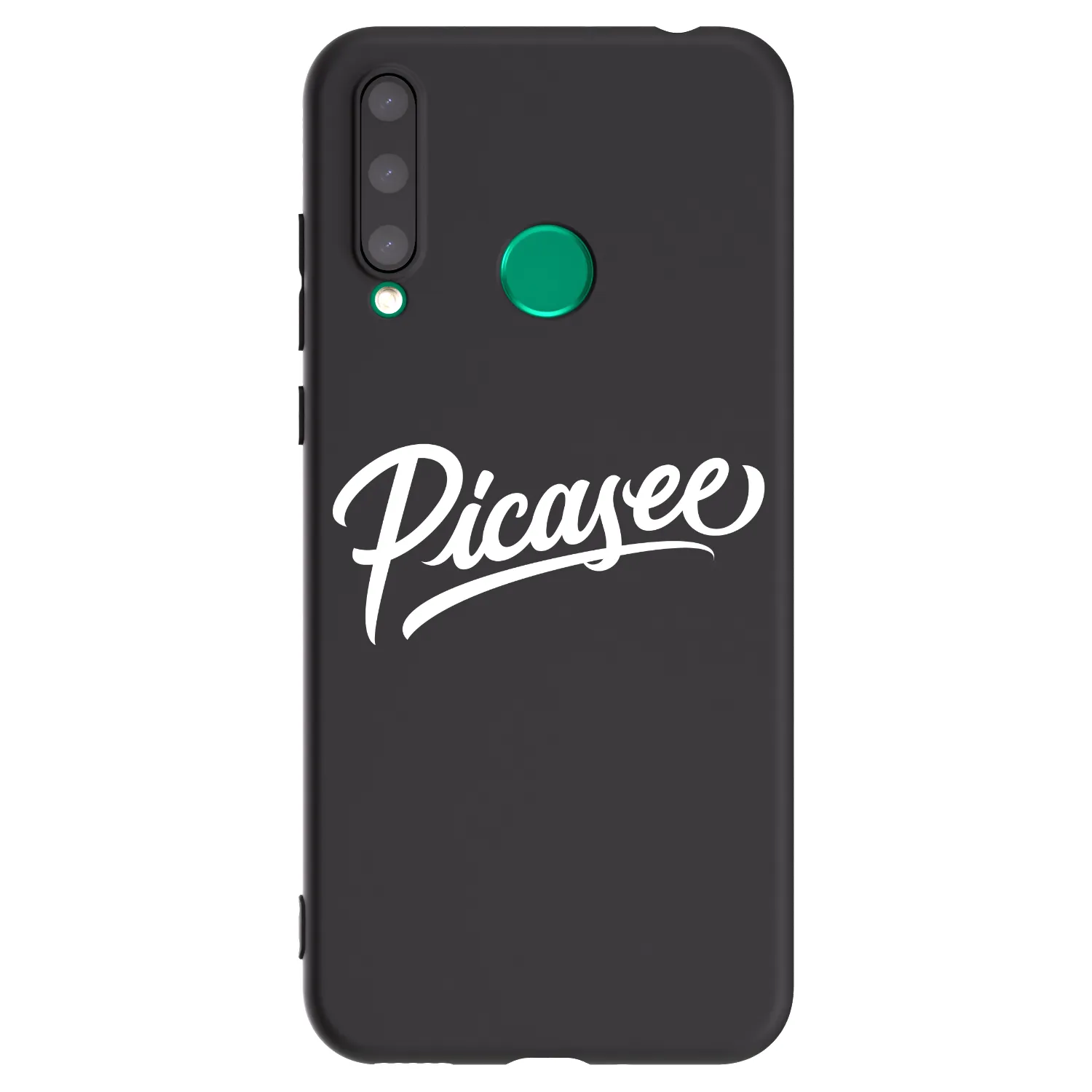 Picasee Μαύρη θήκη σιλικόνης για Honor 20 Lite - Picasee - old logo - white