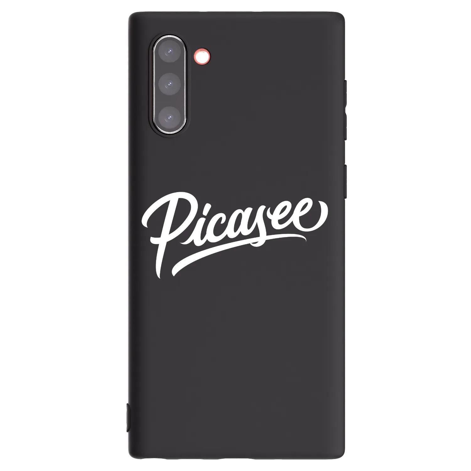 Picasee Μαύρη θήκη σιλικόνης για Samsung Galaxy Note 10 N970F - Picasee - old logo - white