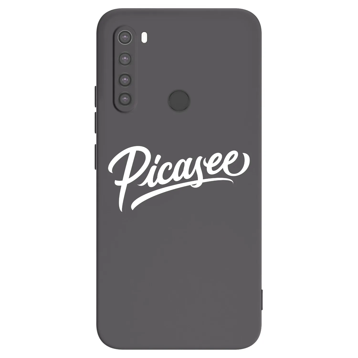 Picasee Μαύρη θήκη σιλικόνης για Xiaomi Redmi Note 8 - Picasee - old logo - white