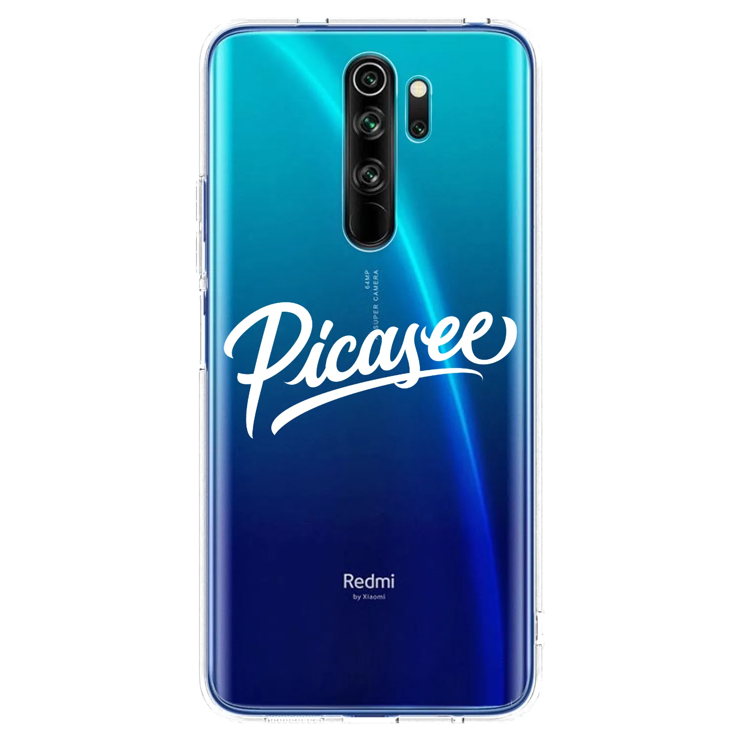 Picasee διαφανής θήκη σιλικόνης Xiaomi Redmi Note 8 Pro - Picasee - old logo - white