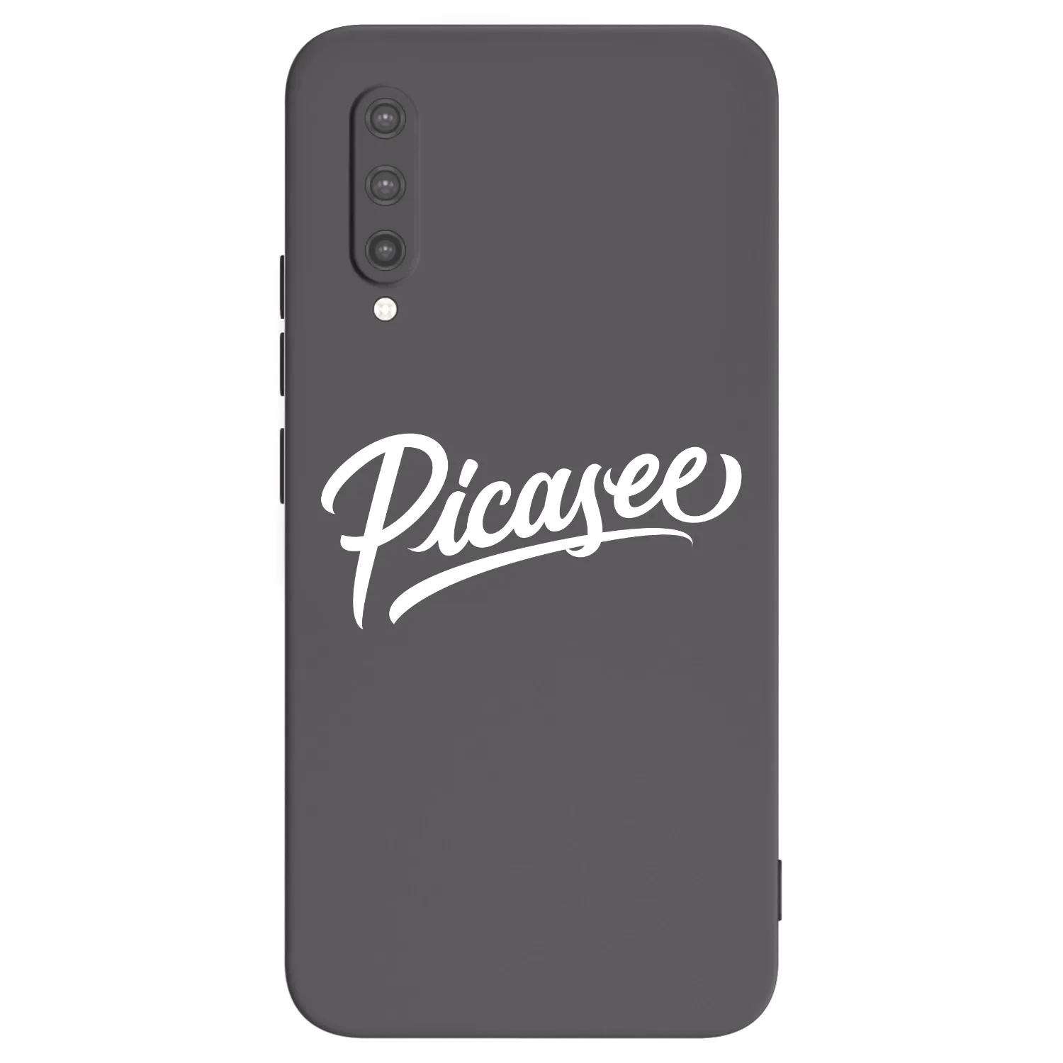 Picasee Μαύρη θήκη σιλικόνης για Xiaomi Mi 9 Lite - Picasee - old logo - white