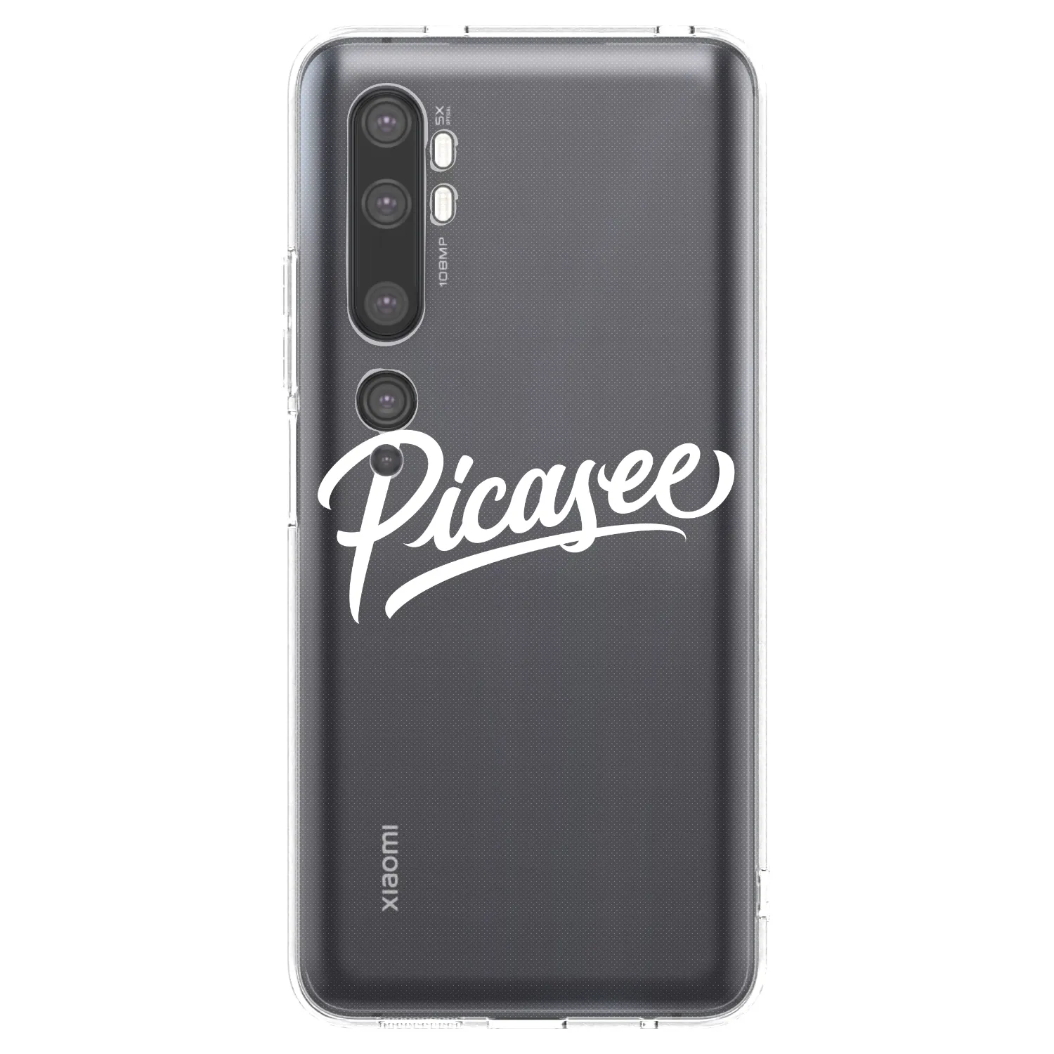 Picasee διαφανής θήκη σιλικόνης Xiaomi Mi Note 10 (Pro) - Picasee - old logo - white