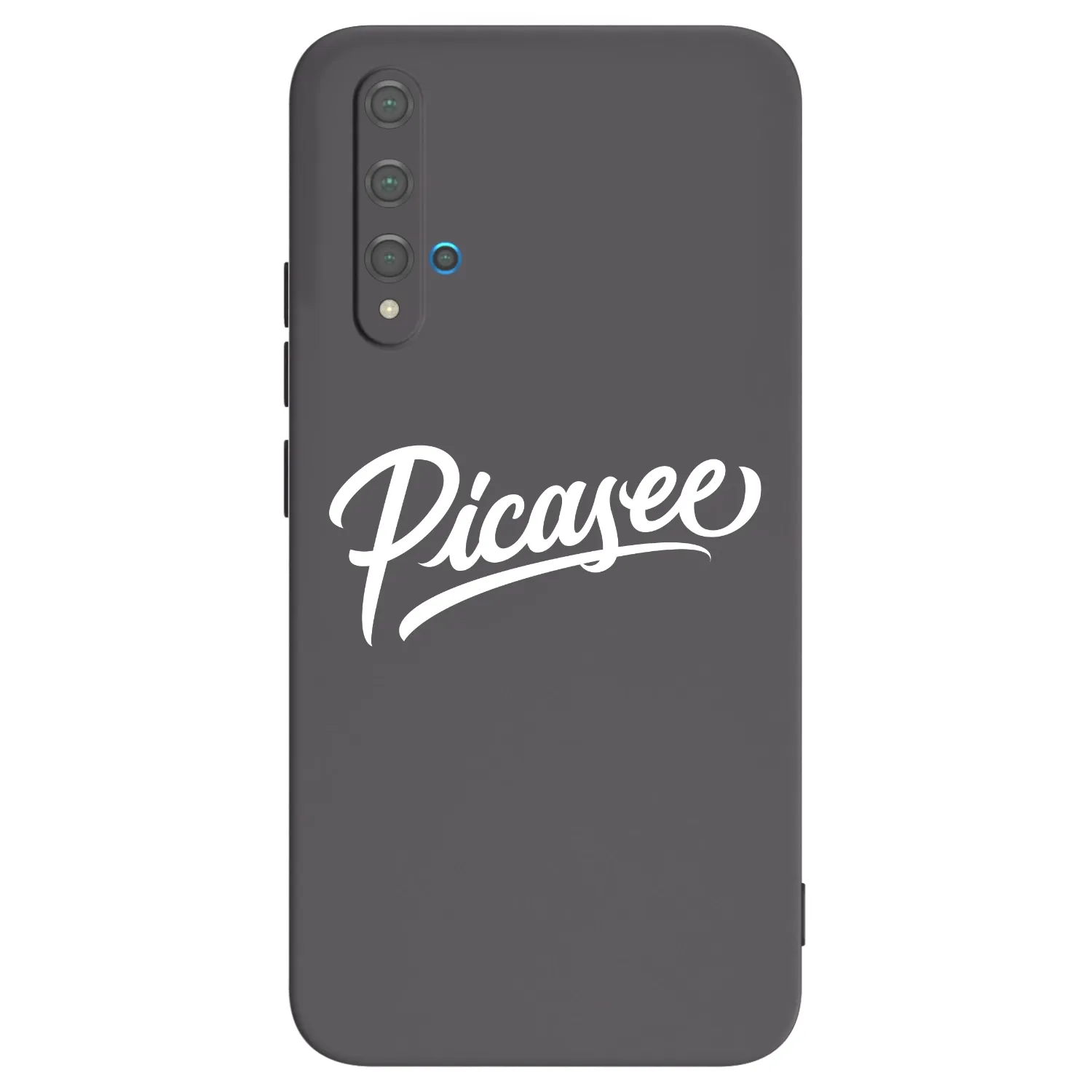 Picasee Μαύρη θήκη σιλικόνης για Huawei Nova 5T - Picasee - old logo - white