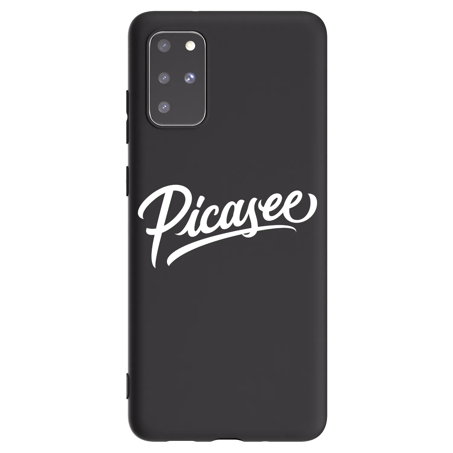 Picasee Μαύρη θήκη σιλικόνης για Samsung Galaxy S20+ G985F - Picasee - old logo - white