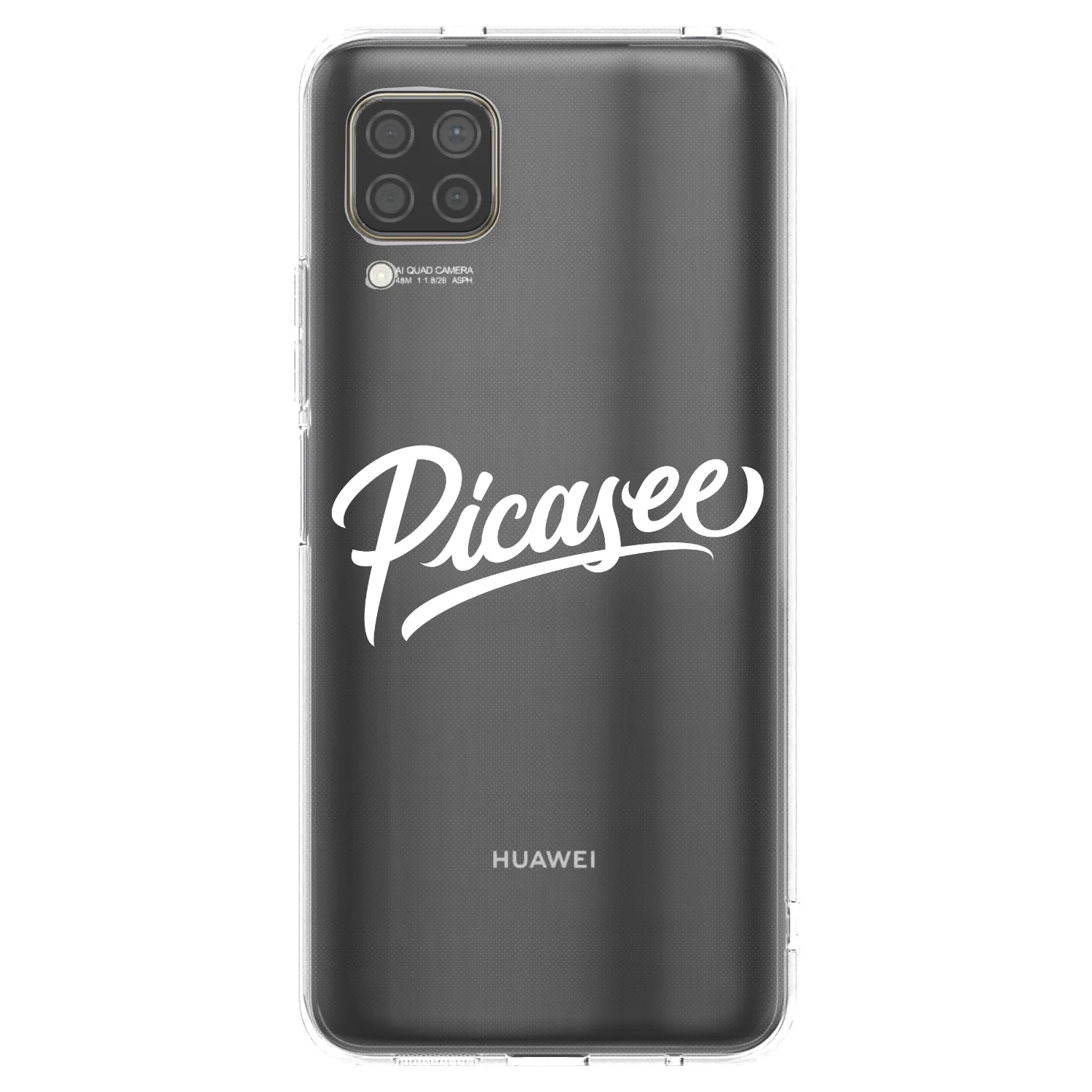 Picasee διαφανής θήκη σιλικόνης Huawei P40 Lite - Picasee - old logo - white