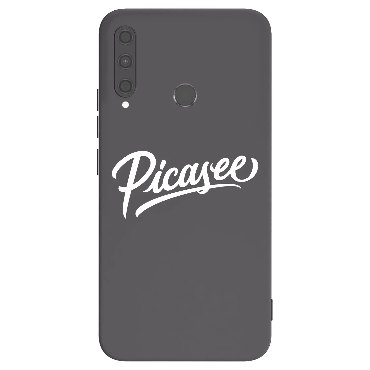 Picasee Μαύρη θήκη σιλικόνης για Huawei P40 Lite E - Picasee - old logo - white