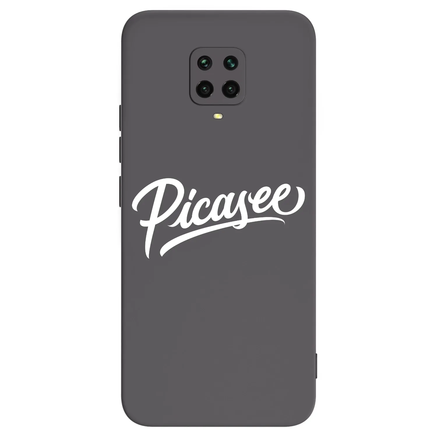 Picasee Μαύρη θήκη σιλικόνης για Xiaomi Redmi Note 9 Pro - Picasee - old logo - white